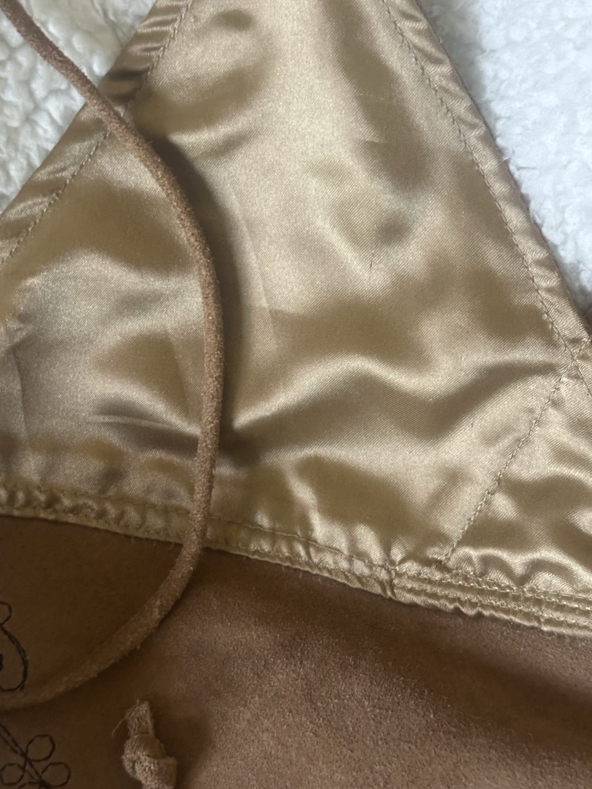 Passport Halter Top Womens S Vintage 90s LIGHT BROWN Boho ACTUAL PICS NEW