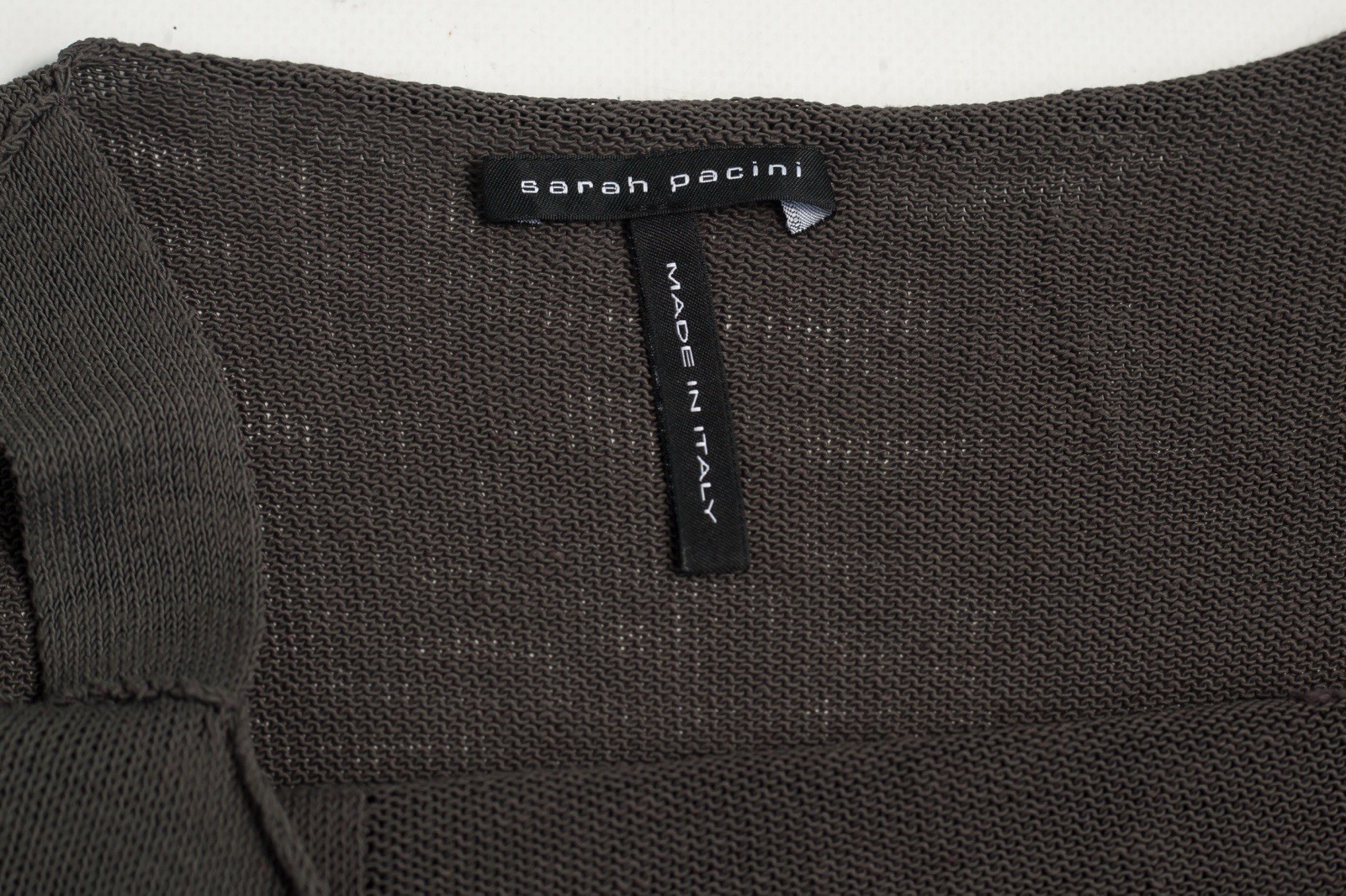 Sarah Pacini Linen Nylon Knit Oversize Shirt