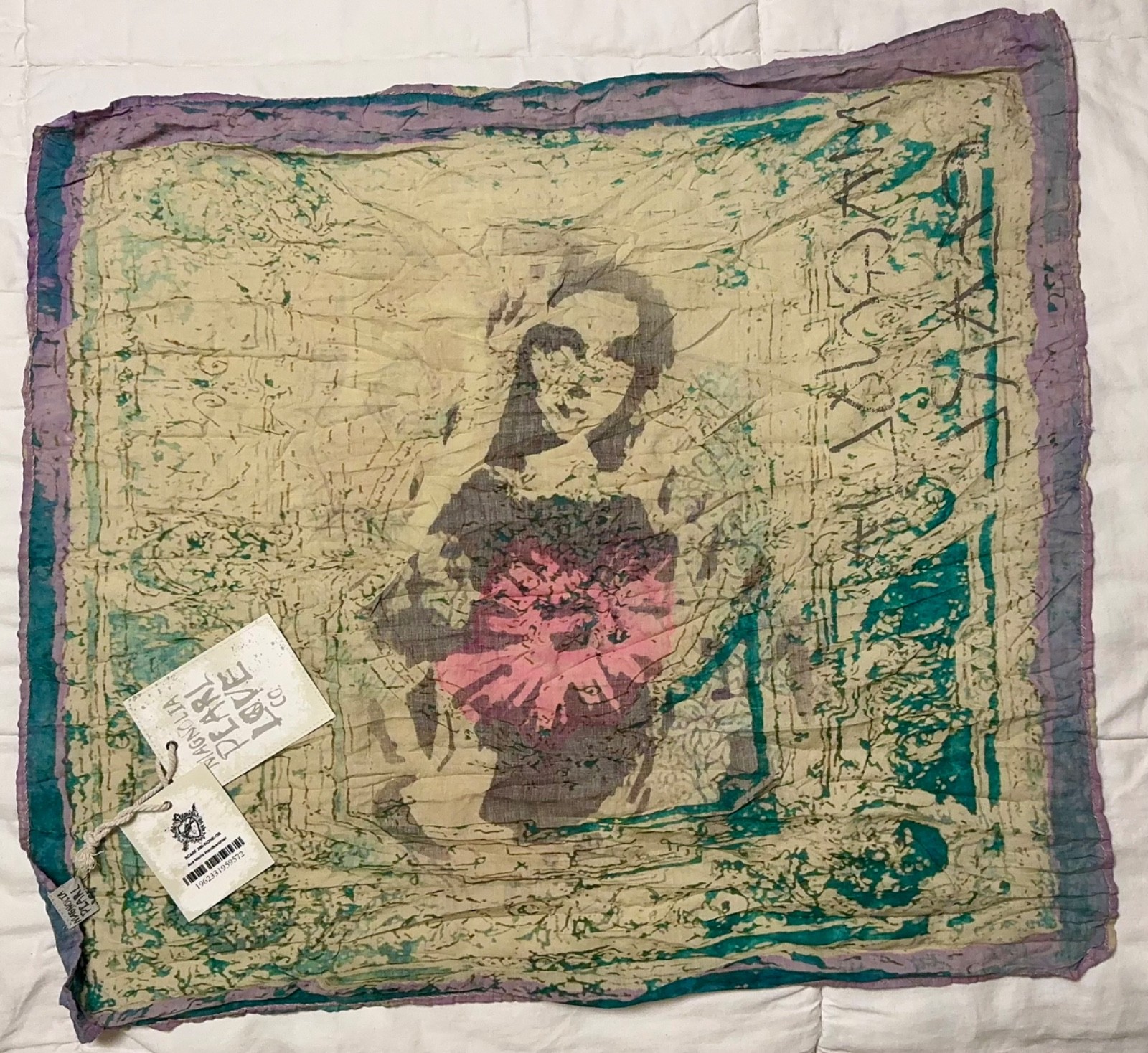 Magnolia Pearl SCARF 286-NONE-OS Ave Maria Handkerchief Sold Out • NWT