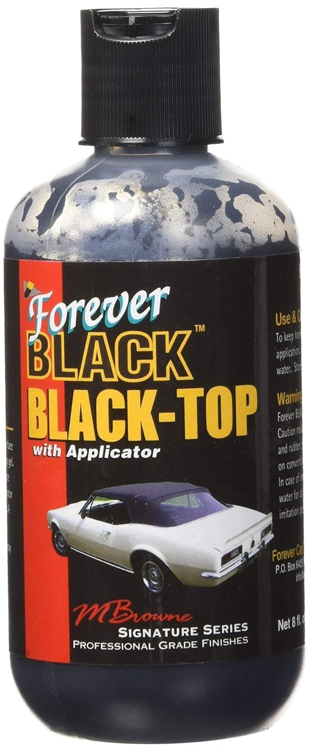Forever Black Black-Top Gel with Applicator Black Convertible Top Dye PACK OF 2