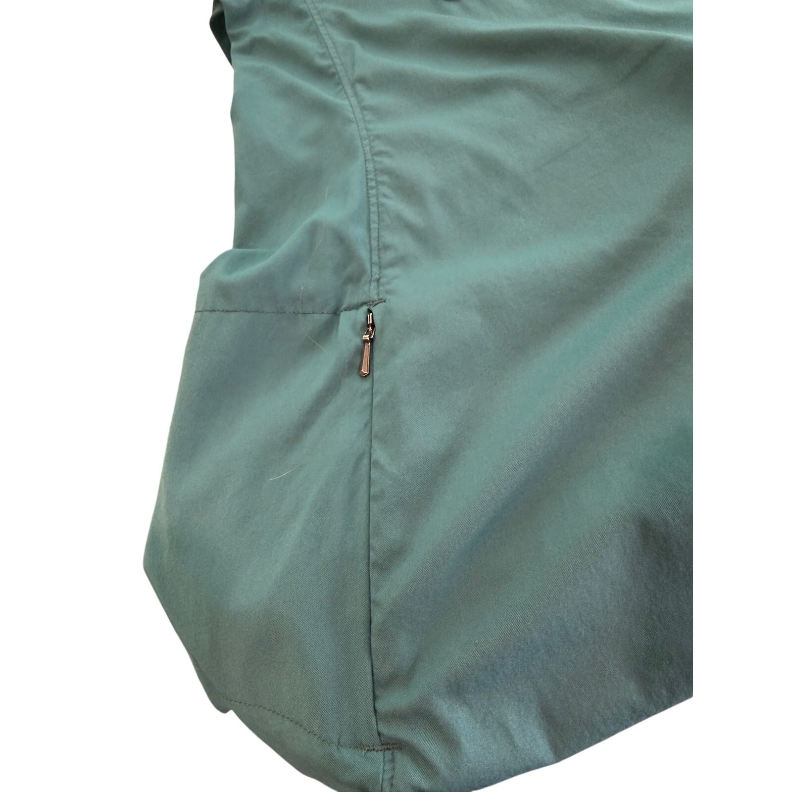 Outdoor Research Wayward Shirt L NWOT Teal Green Stretch Snap Fishing Roll Tab