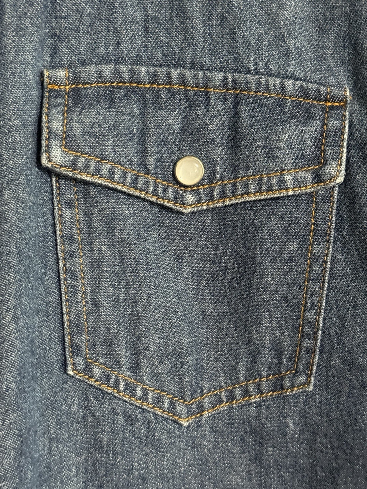 Pendleton Original Denim Gambler Embroidered Roses Sz Medium Vintage Western