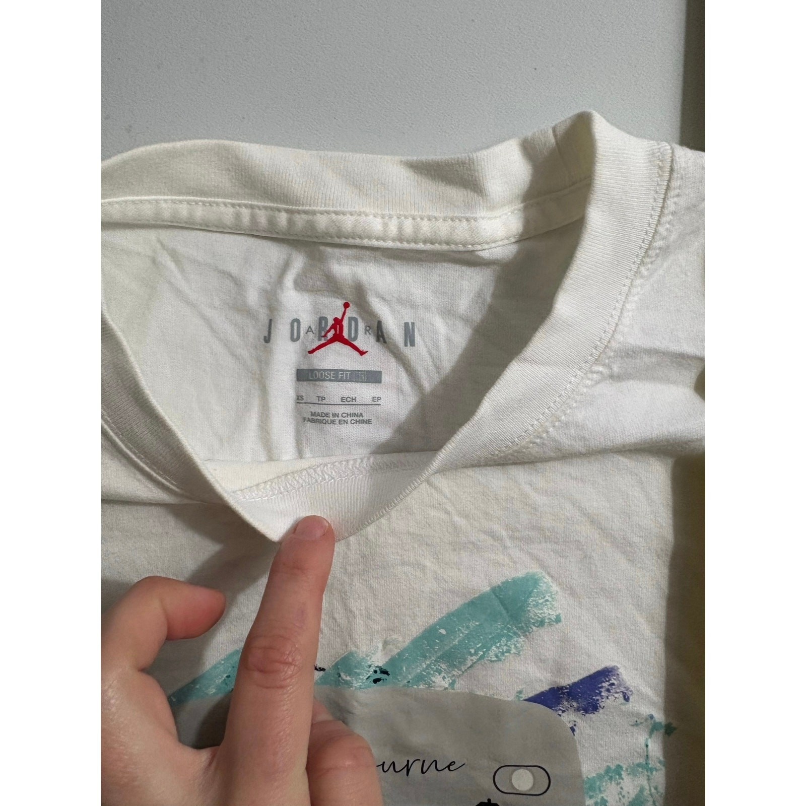 Air Jordan Flight Loose Fit Melbourne Graphic Tee Crop Sporty 90s nike lad bloke
