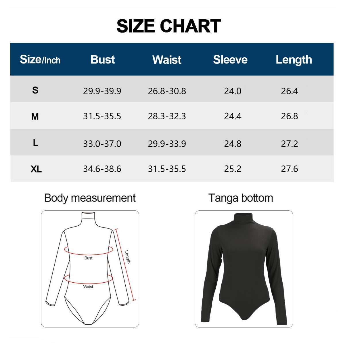 Women Plain High Roll Turtle Neck Bodysuit Long Sleeve Leotard Charm Tops S L XL