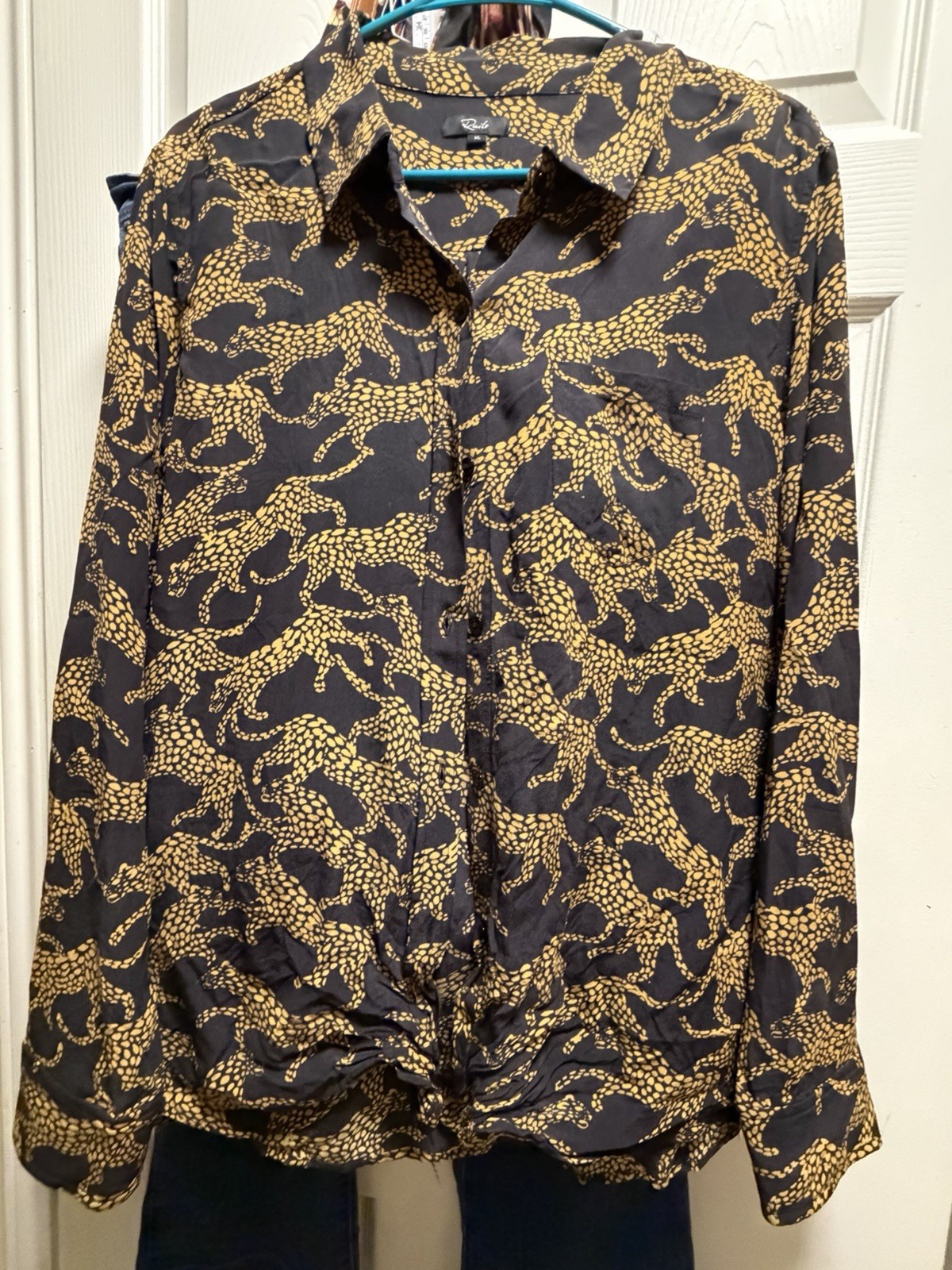 Rails Kate 100% Silk Blouse XL