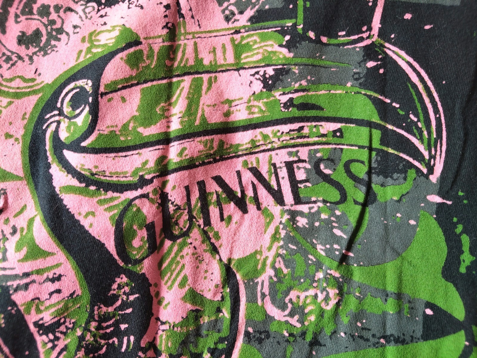 🖤 Fab GUINNESS Official Merchandise T-shirt Gorgeous Toucan Print ~ UK 14-16 🖤