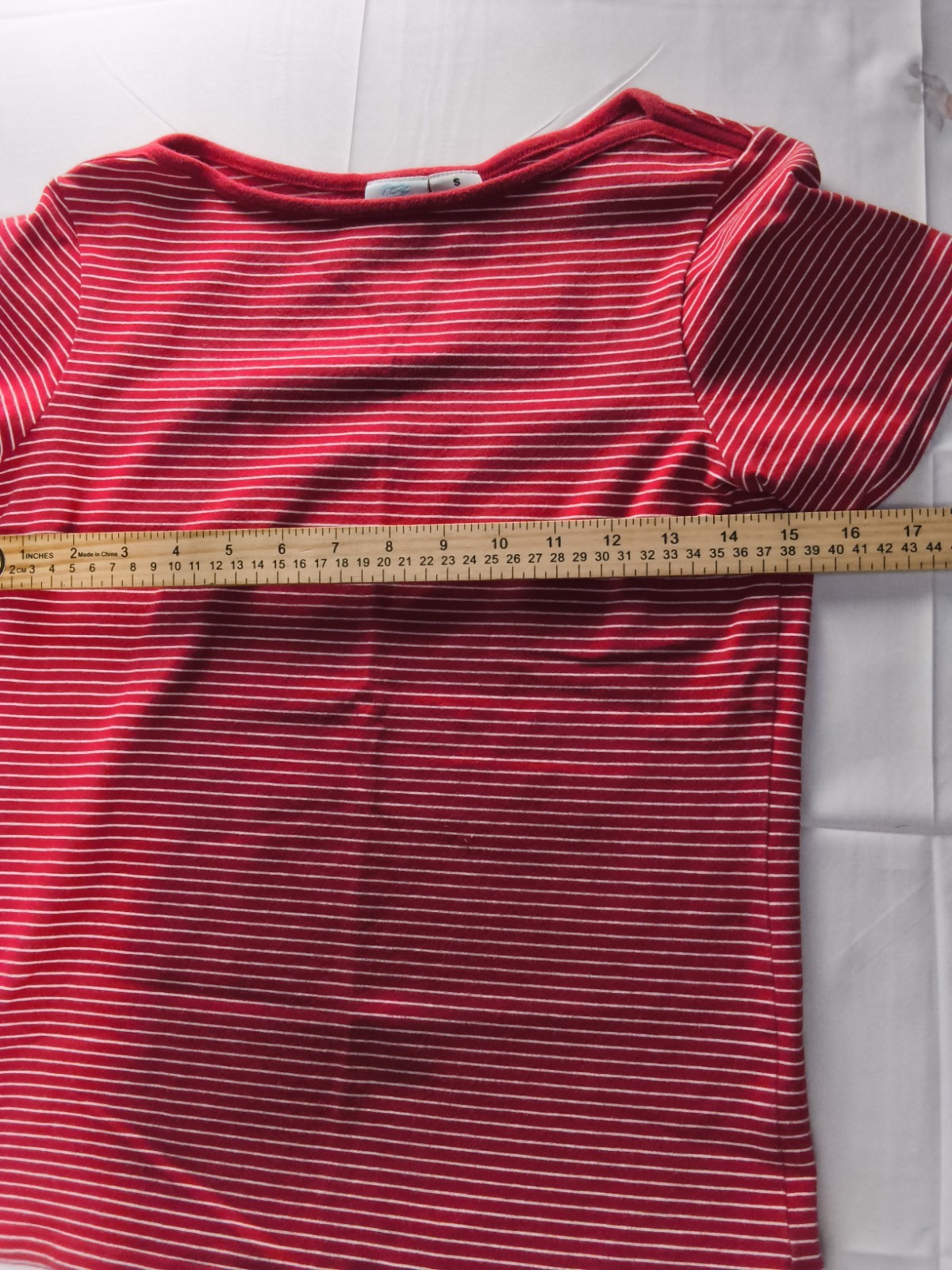 Princess Cruises Nautical Red‑White Stripe Women’s Small Short Sleeve Top #1370