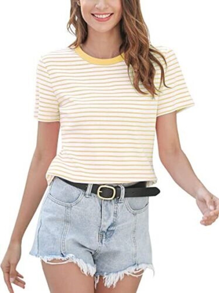 Messbebe Women Striped Cotton T Shirt Size Large – BNWT Authentic – UK Seller