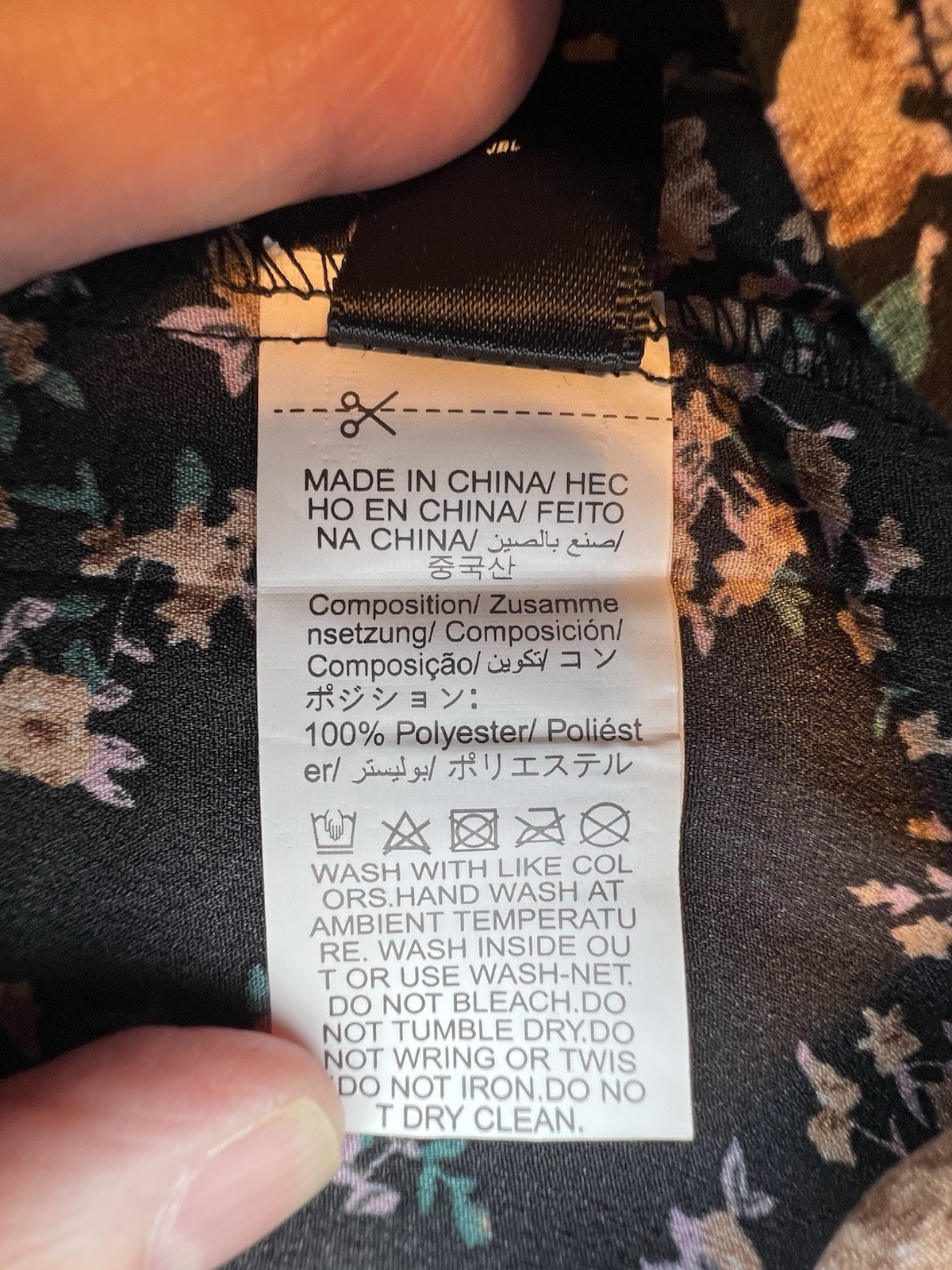 SHEIN Floral Camisole Tank Top With Button Detail and Adjustable Strap Size 1XL