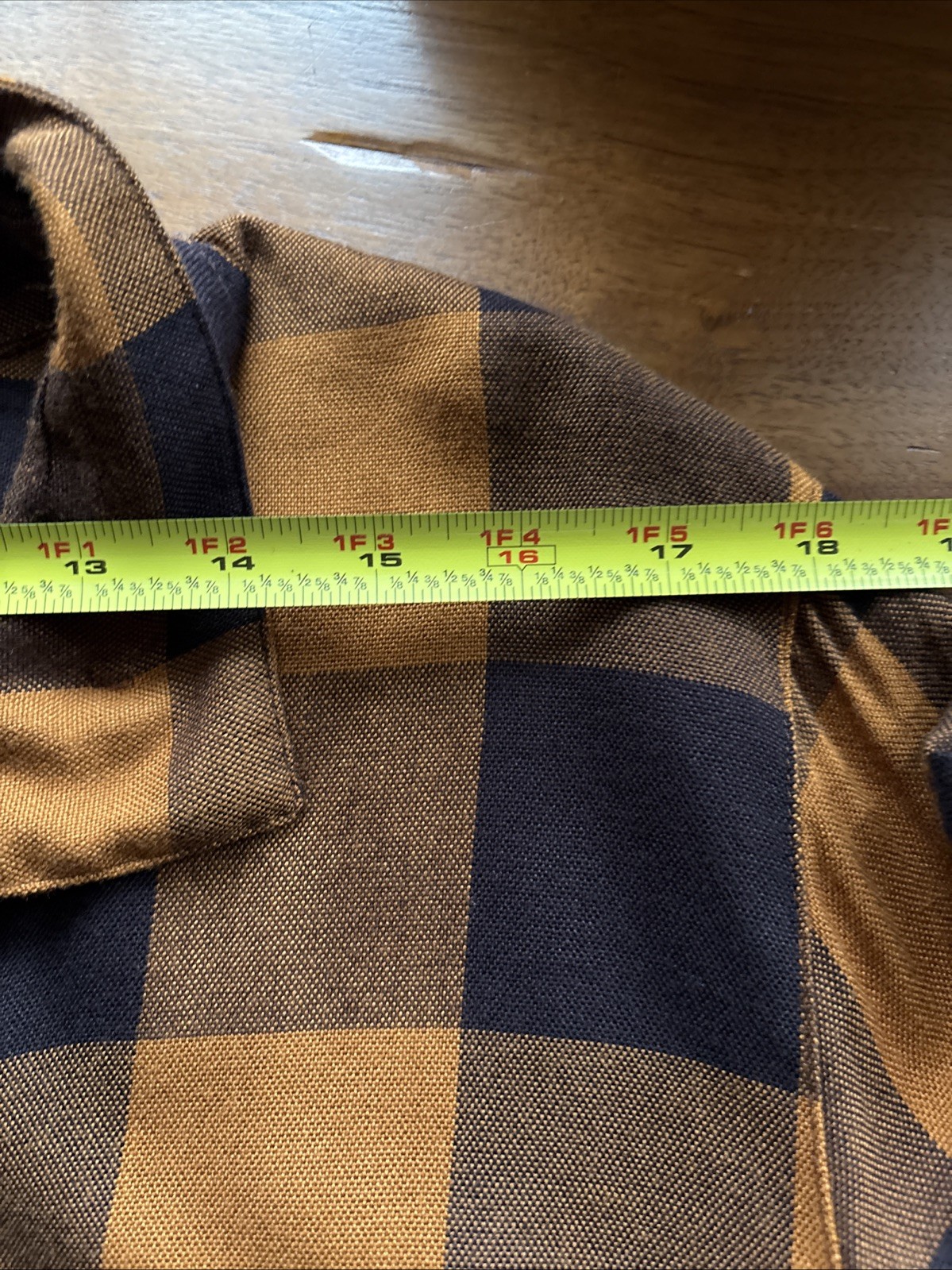 John Mark Tunic Shirt Womens XL Plaid Mixed Print Flare Button Front Wire Collar