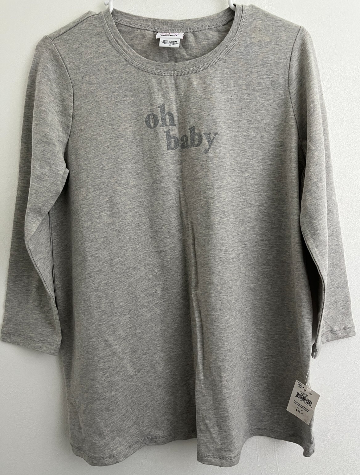 Oh Baby by Motherhood Heather Gray Maternity Shirt Size S Kohl’s