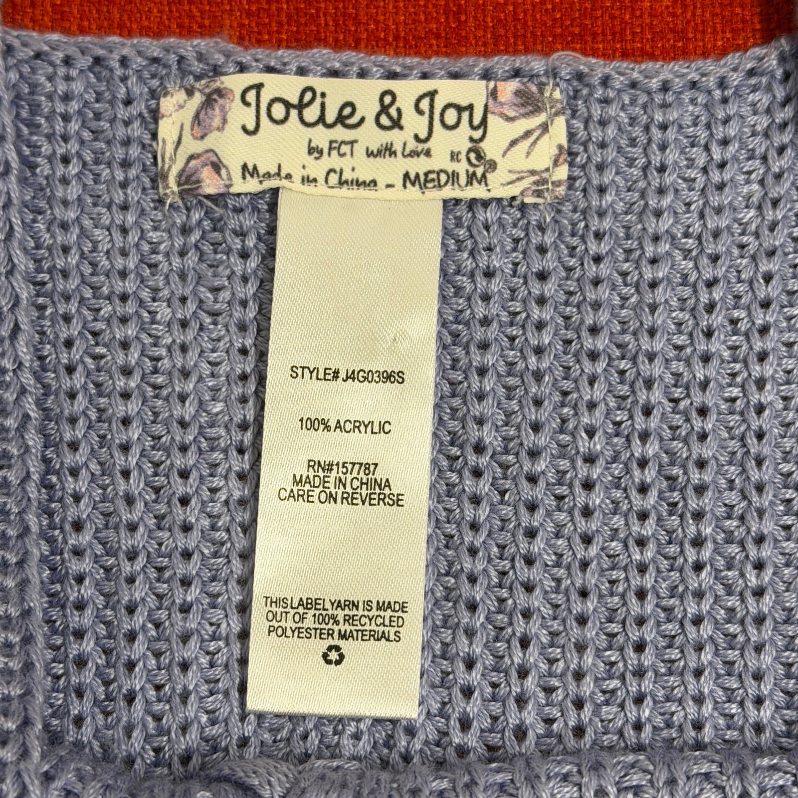 Jolie & Joy Lace-Up Knit Crop Tank – Size M