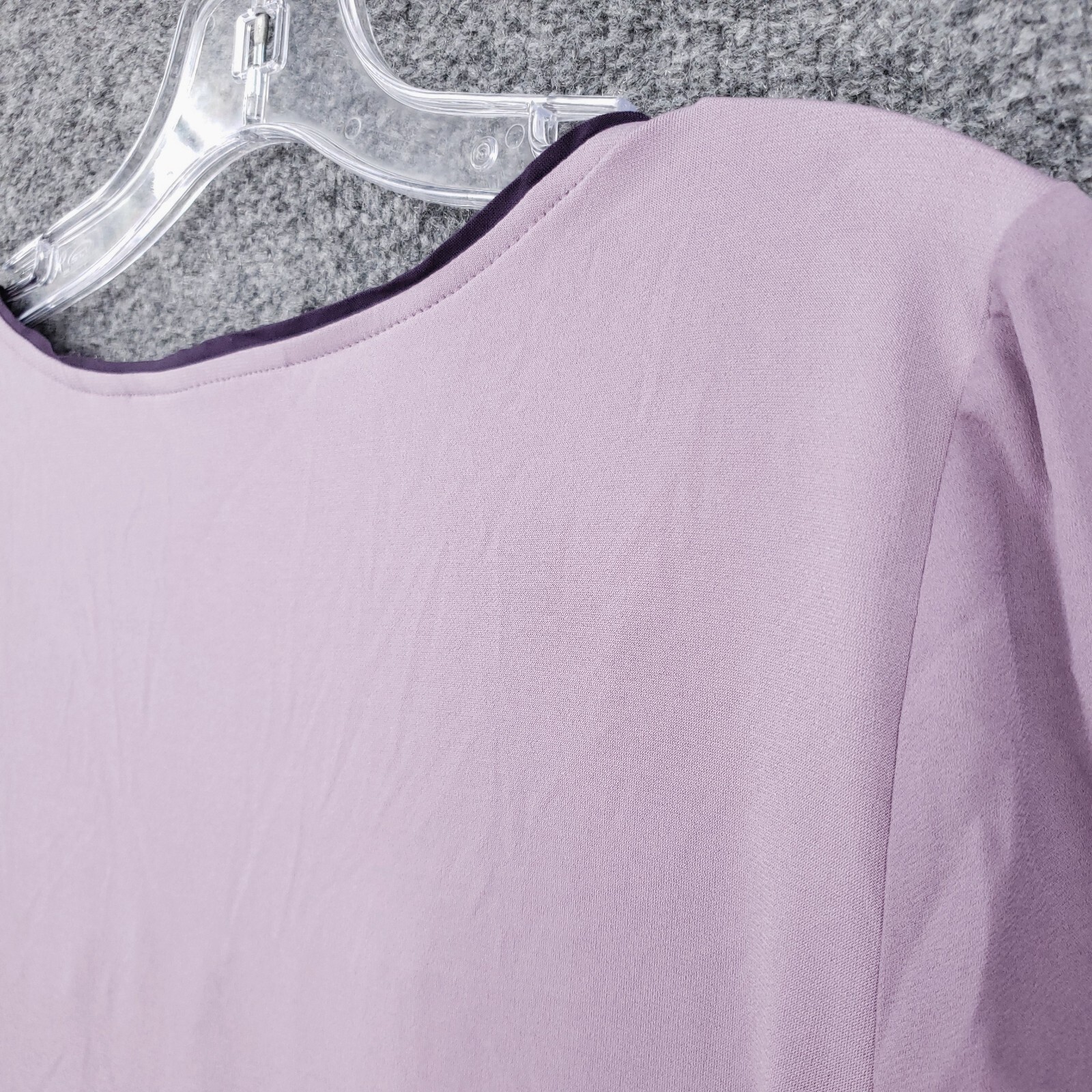 New York & Company Blouse Womens XS Purple 7th Avenue Design Studio 3/4 Sleeves