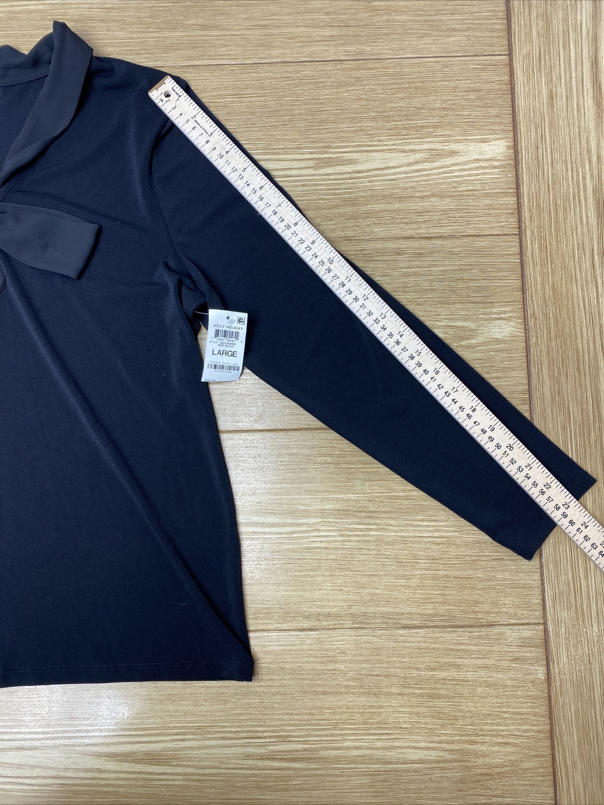 Blusa Para Mujer Charter Club Manga Larga Con Cuello Anudado Para Oficina Talla