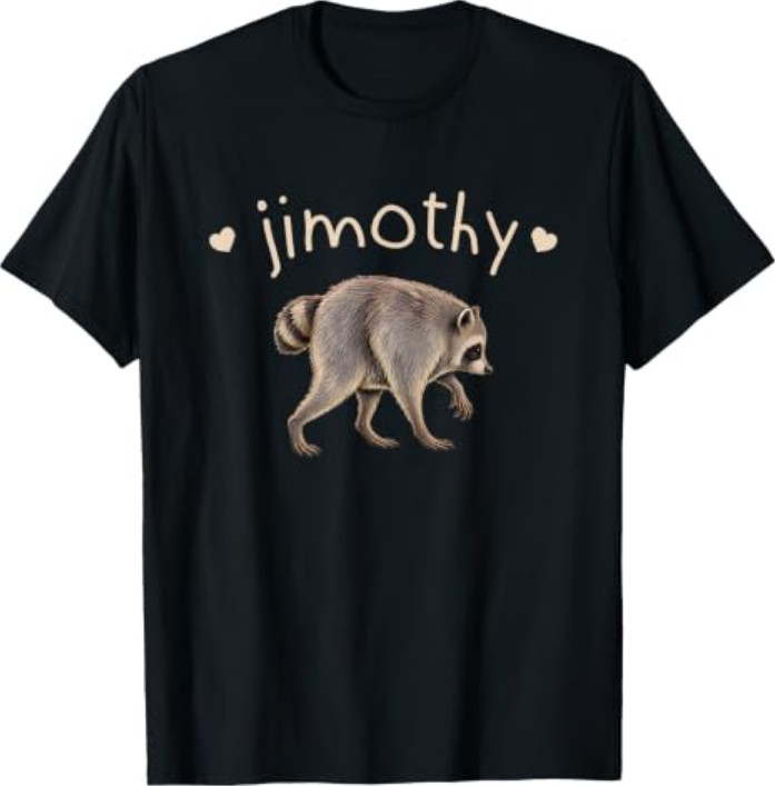 Retro Viral Raccoon Meme Jimothy T-Shirt