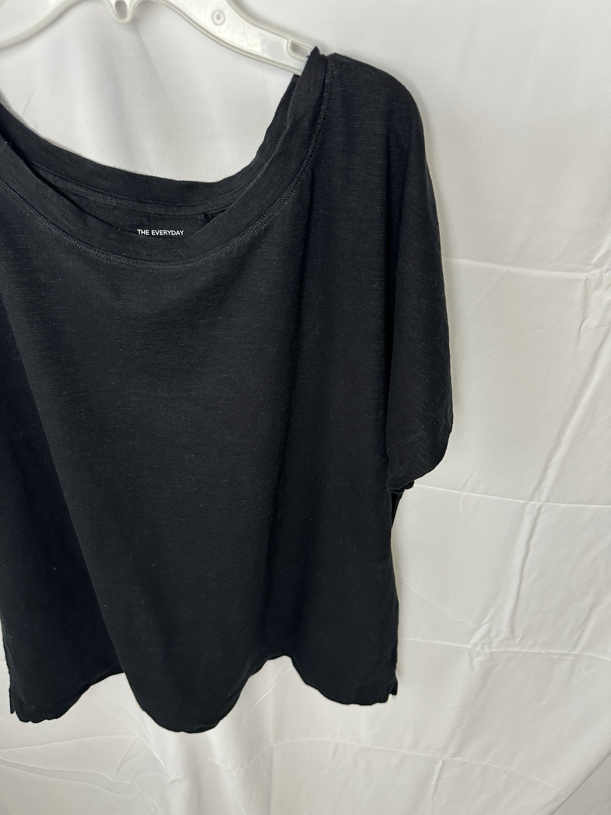 Women’s M&S Marks Spencer Black Slash Nk Tshirt – Size 18 – 715