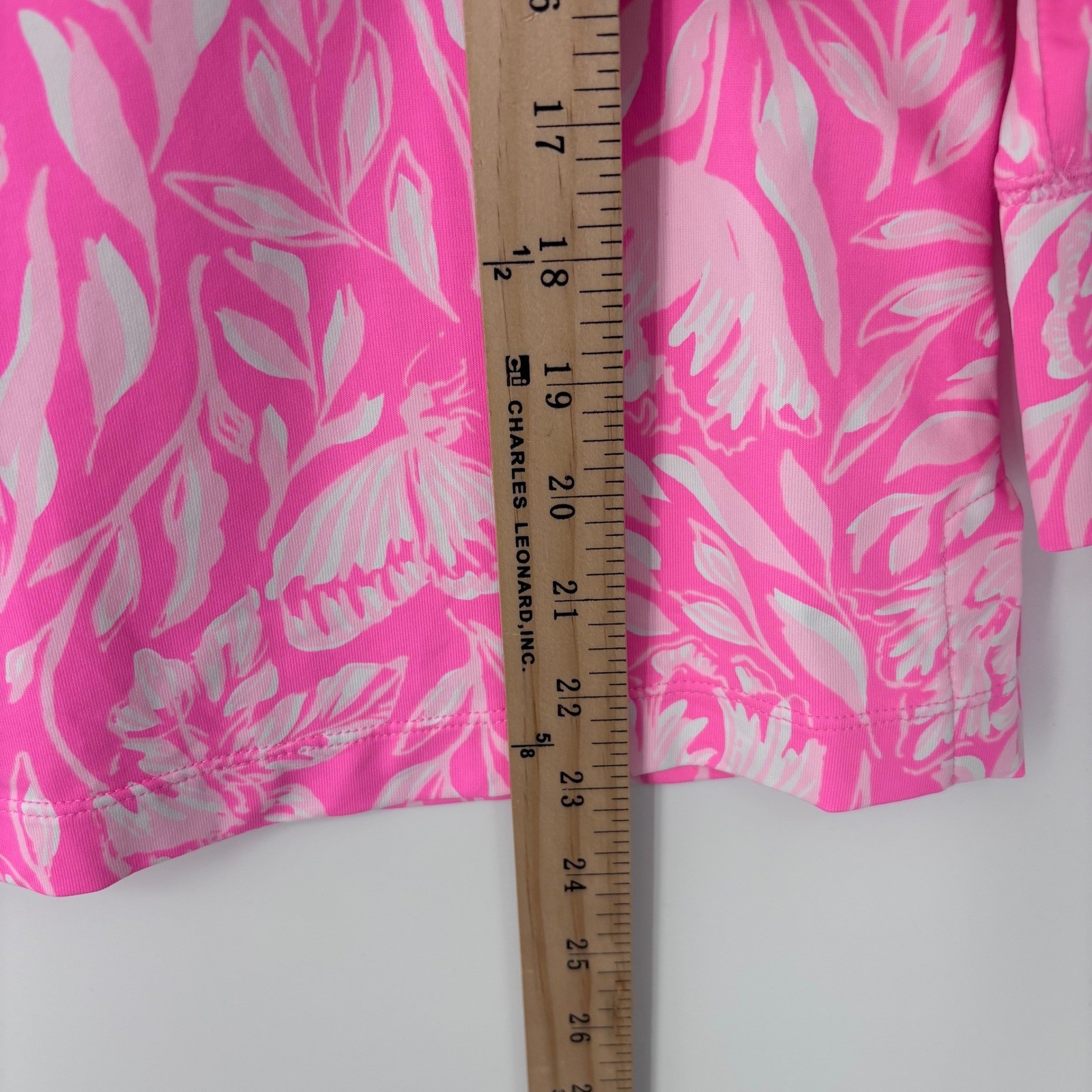 Lilly Pulitzer ChillyLilly Callison Top Womens XS Rousseau Pink Tulip To Tango