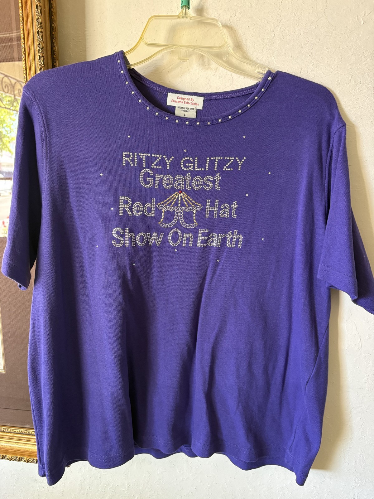 Ritzy Glitzy Greatest Red Hat Show On Earth, Women’s Red Hat Society Top