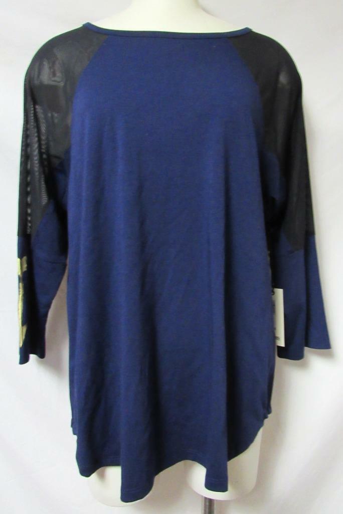 Warrior by Danica Patrick Women’s Size 1X 3/4 Length Mesh Sleeve Shirt A1 4346