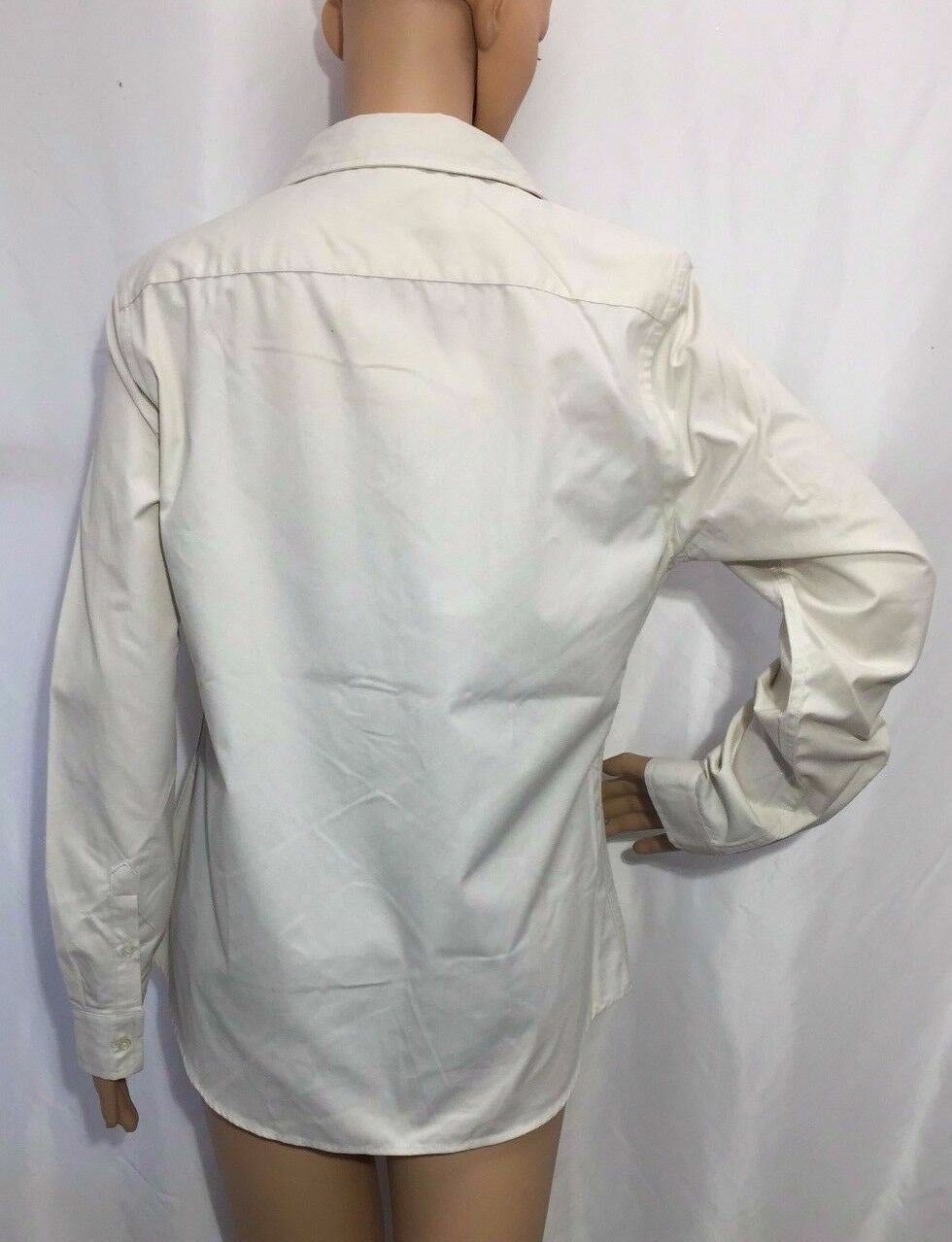 Women’s Port Authority Long Sleeve Easy Care Shirt, Stone, Size Medium