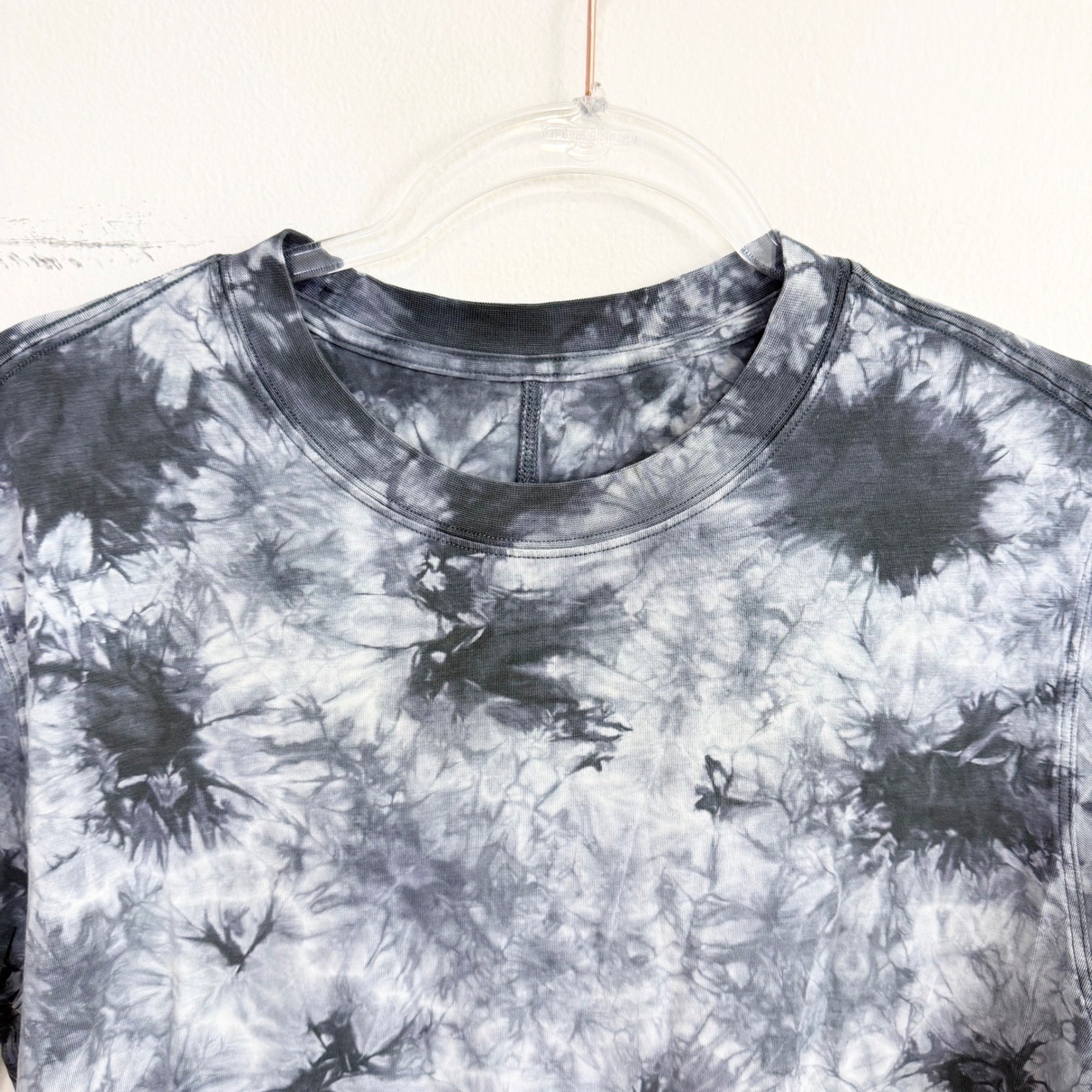 Lululemon All Yours Tee Earth Dye Stone Black Gray Tie Dye T-Shirt Estimated M