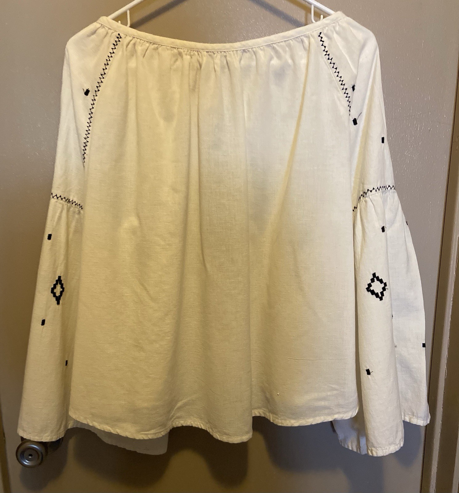 Women’s Cotton – Linen Boho Open Front Top Made in India (World Market) S/M
