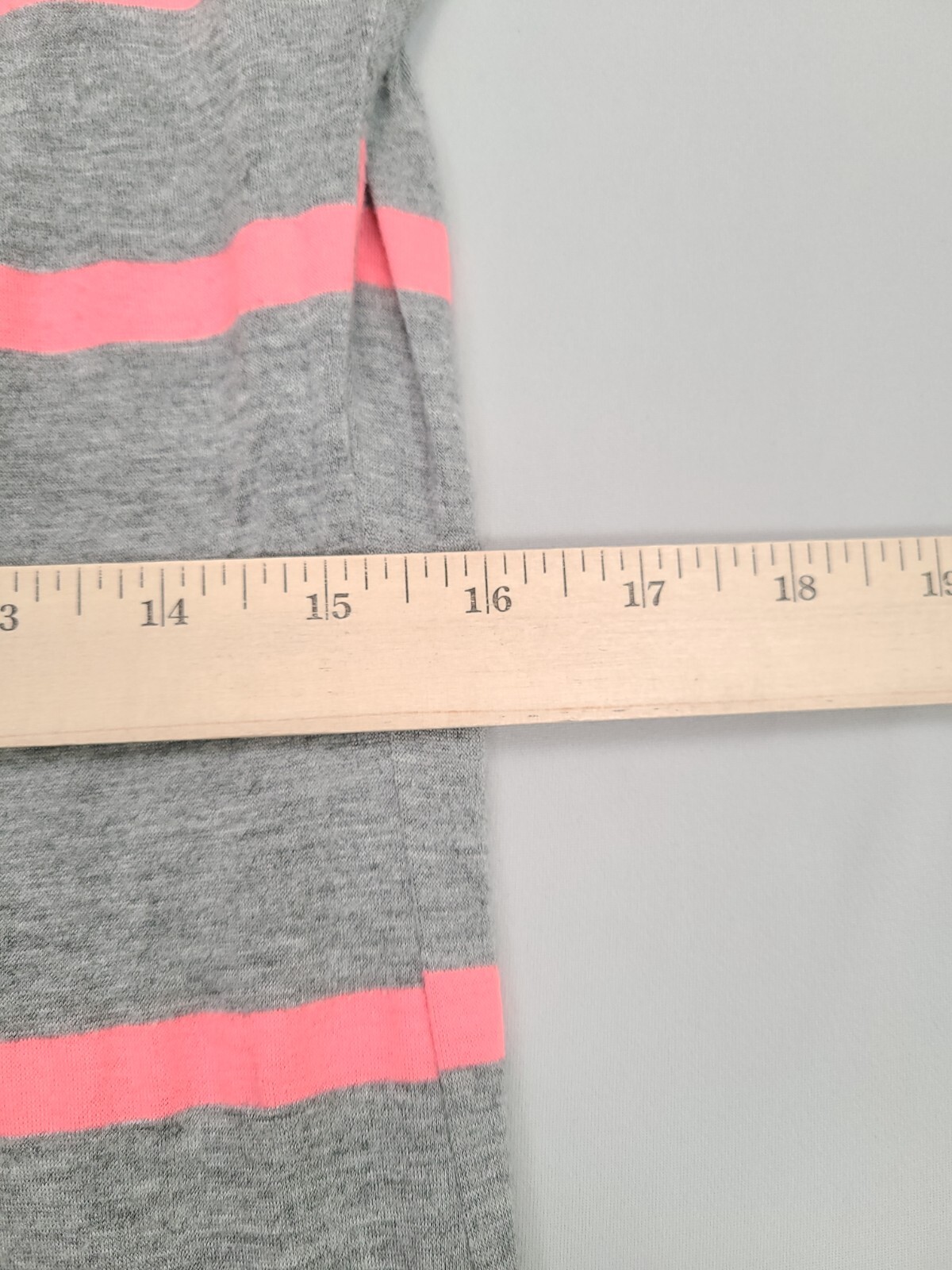 One Clothing Shirt Womens Large Gray Pink Blouse Casual Comfort Stylish Ladies
