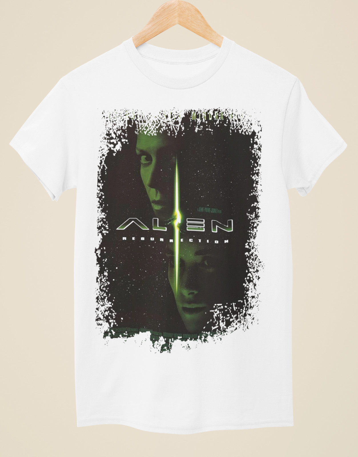 Alien Resurrection – Movie Poster Inspired Unisex White T-Shirt
