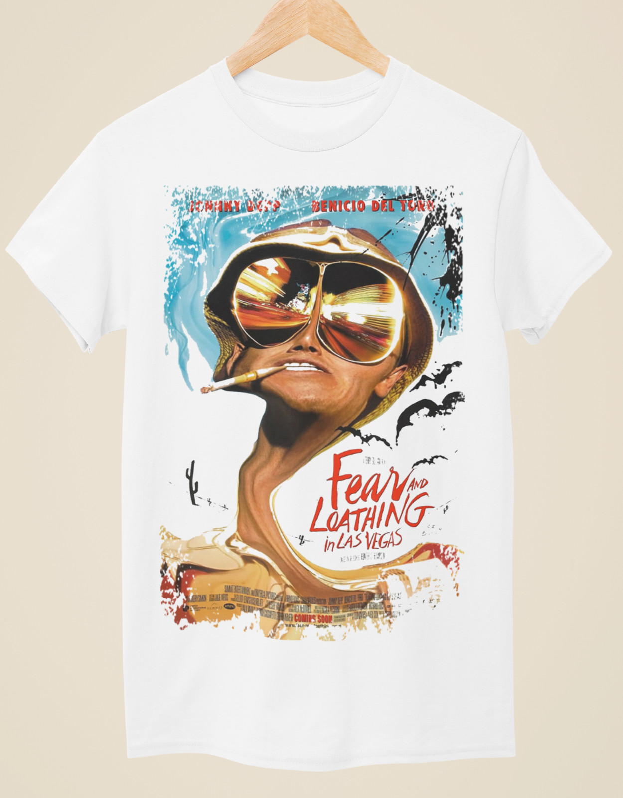 Fear & Loathing in Las Vegas – Movie Poster Inspired Unisex White T-Shirt