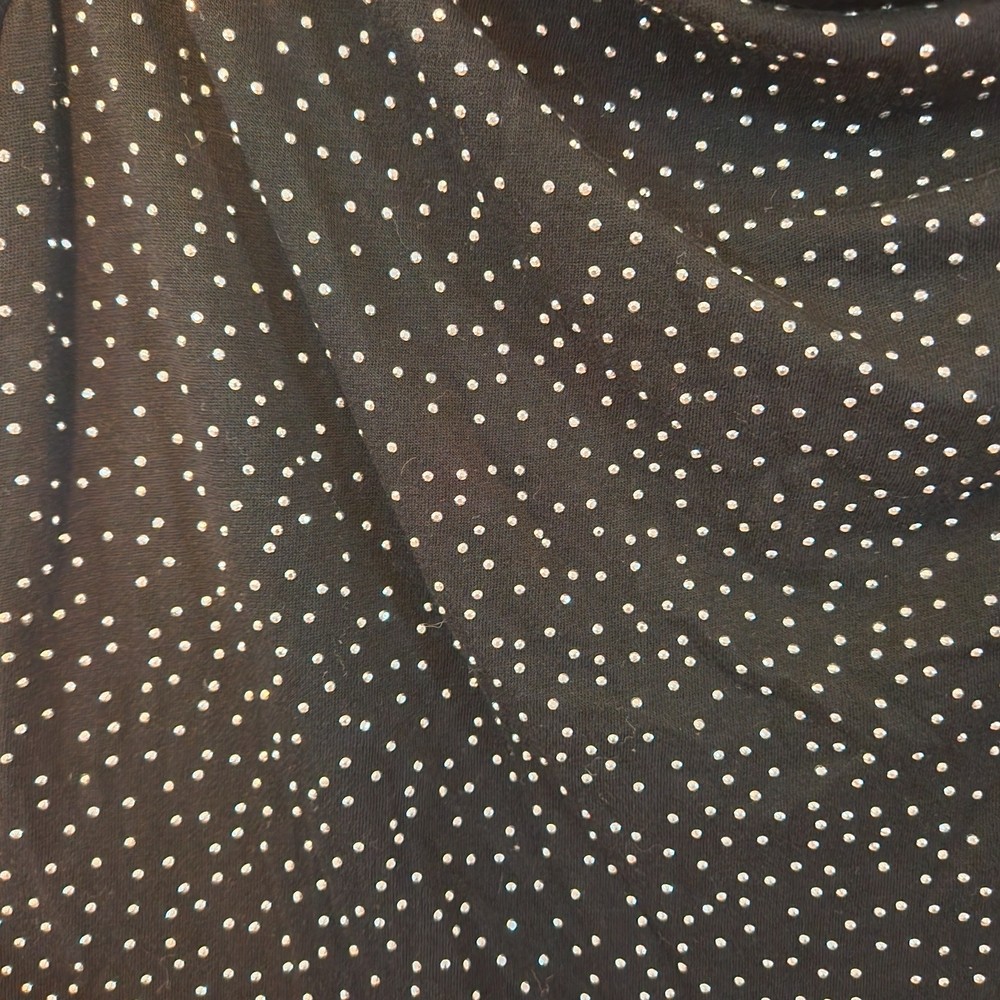 Express Y2K Studded Rhinestone Cowl Neck Black Tank Top Size M Whimsygoth Grunge