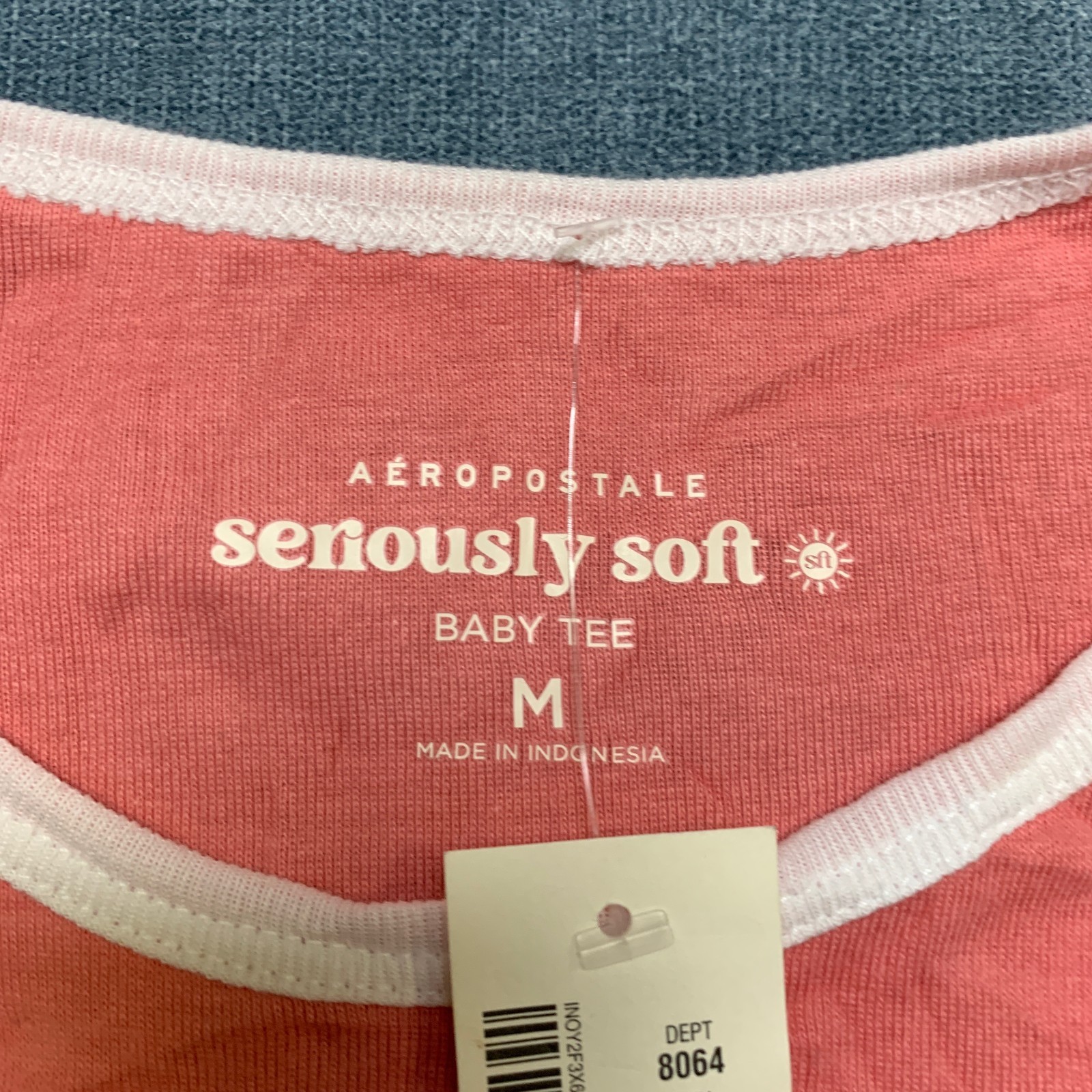 Aeropostale Roxy Hibiscus Graphic Baby T Shirt Womens Medium Pink Short Sleeve