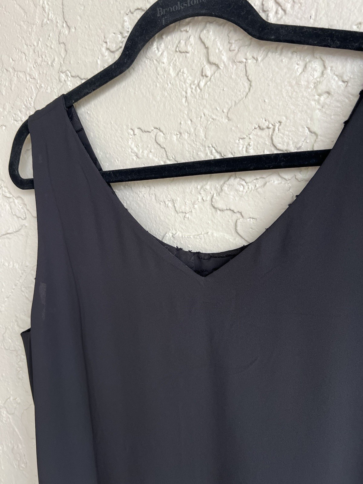 New Chico’s Tank XL Top Womens 3 Black Convertible Reversible Floral Jacquard.