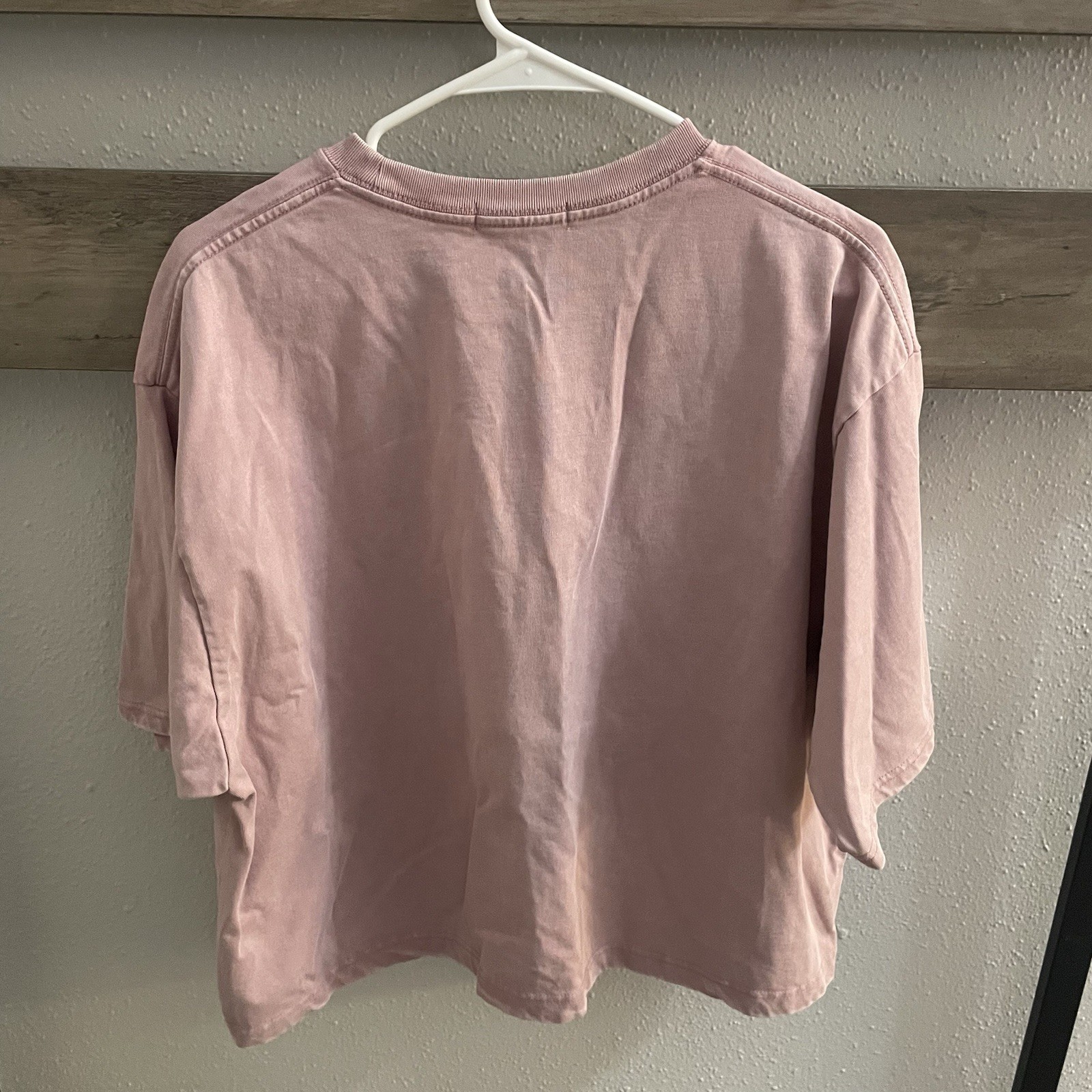 Colony 2139 Pink Embroidered “GLEAM” T-shirt Oversized Cropped Japan One Size