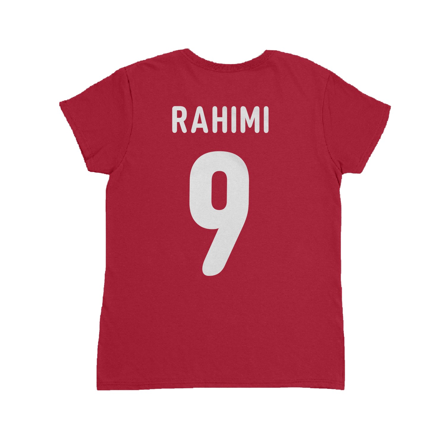 Morocco Soccer Pride Rahimi 9 Two-Sided Ladies’ Crewneck T-Shirt