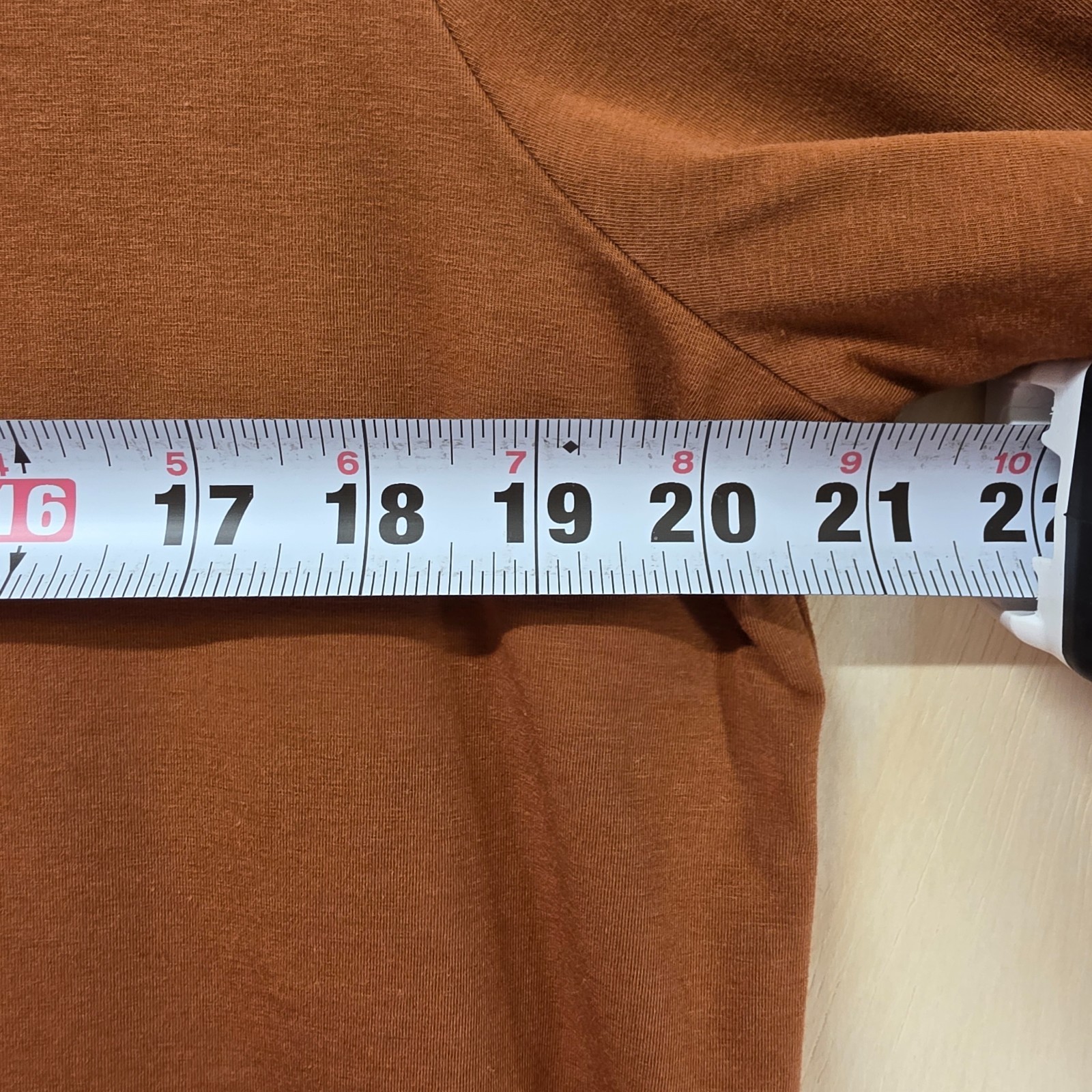 Chico’s The Ultimate Tee Size 3 XL Brown V-Neck 3/4 Sleeve Pima Cotton Blend Top