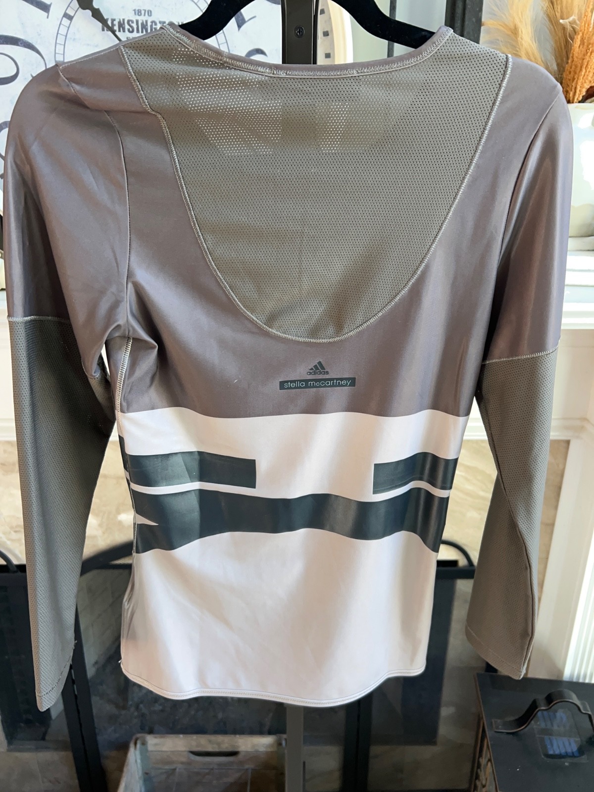STELLA MCCARTNEY x ADIDAS Techfit dri-fit long sleeve tee – gray – M
