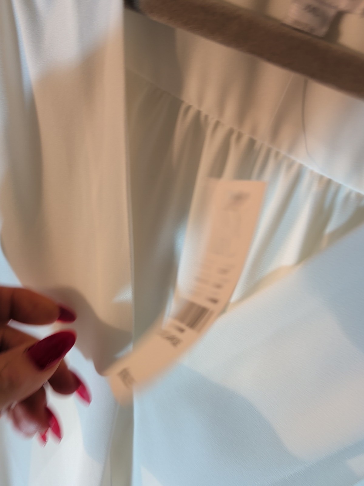 Soho New York & Co. Blouse White Su XXL V Neck Draped Waist Poet Sleeves Classy