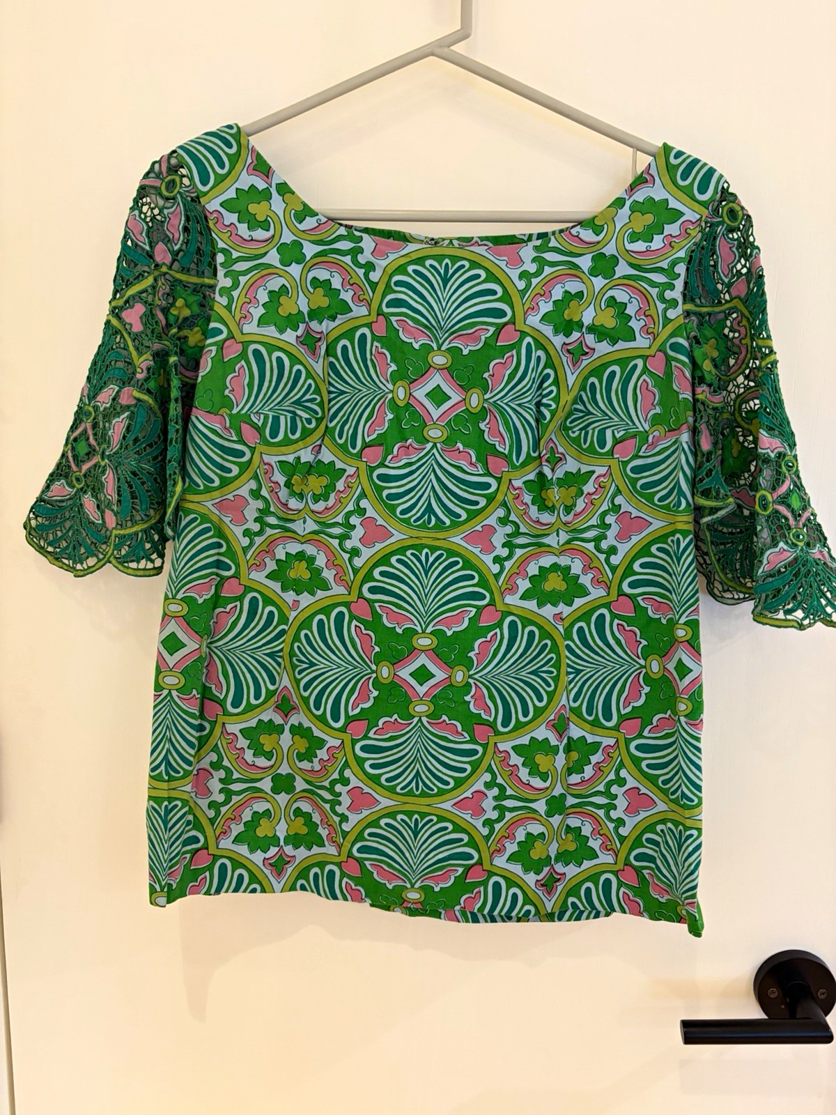 Vintage 1960s Rama Siam Bangkok Thailand Blouse Top Hotel Siam Size 16