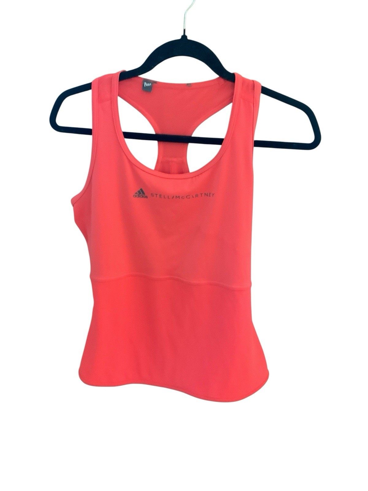STELLA MCCARTNEY X ADIDAS Orange Racerback Running Tank Top Size MEDIUM