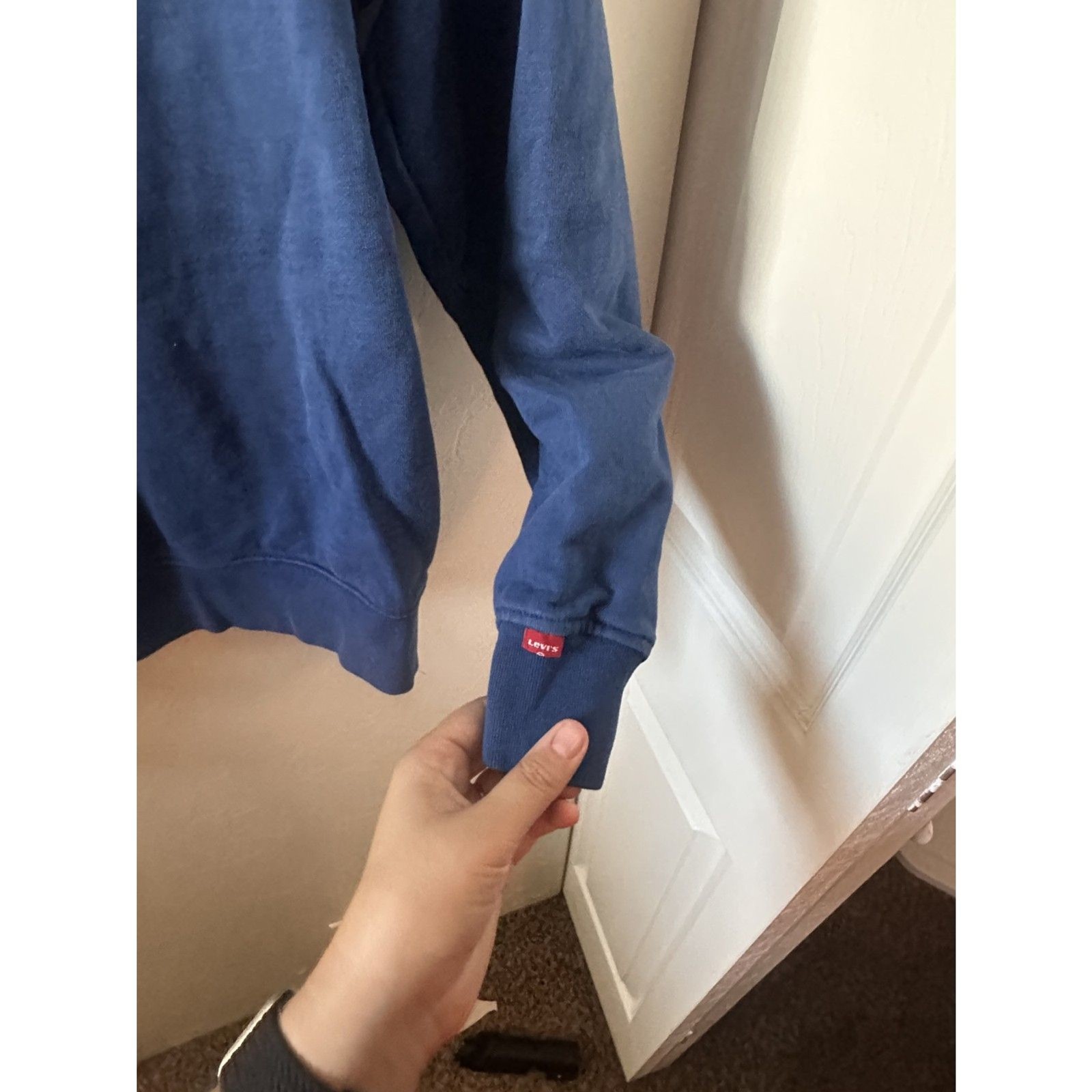 Levis Blue Crewneck Relaxed Shirt