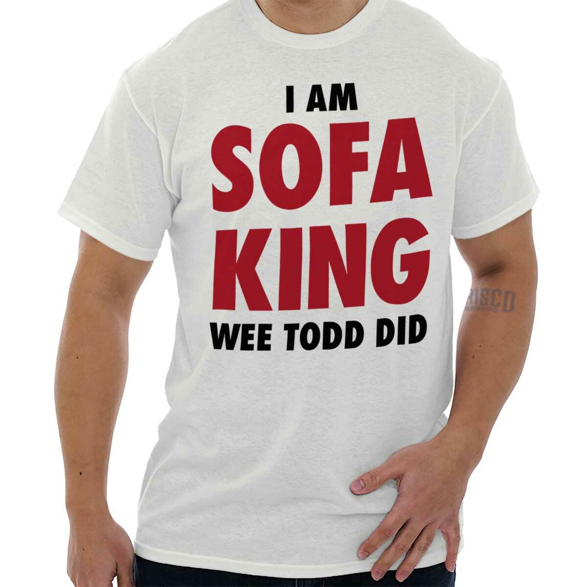 Sofa King Rude Offensive Sarcastic Humor Mens Casual Crewneck T Shirts Tees