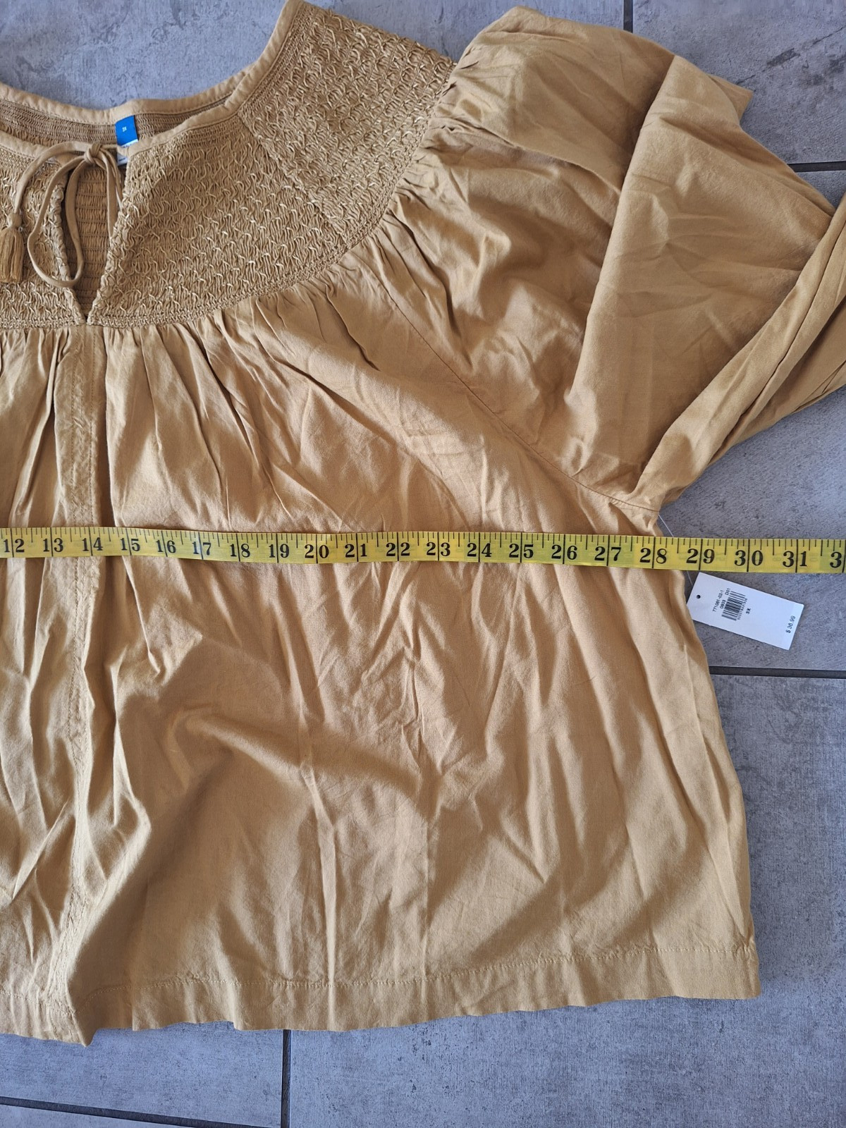 OLD Navy Tan Cotton viscose Women’s Blouse size 3X