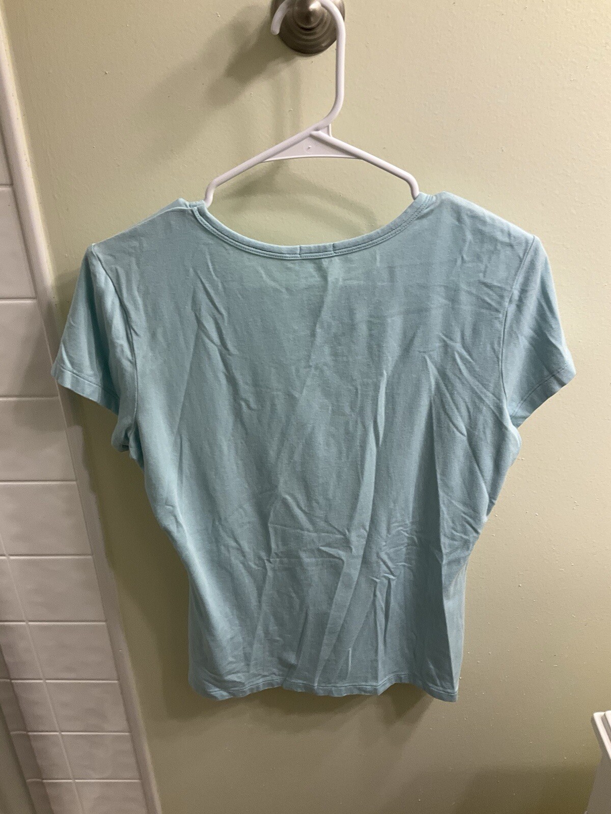 J. Mclaughlin Women’s Stretch short sleeve T-Shirt Size Medium Light Green Yoga