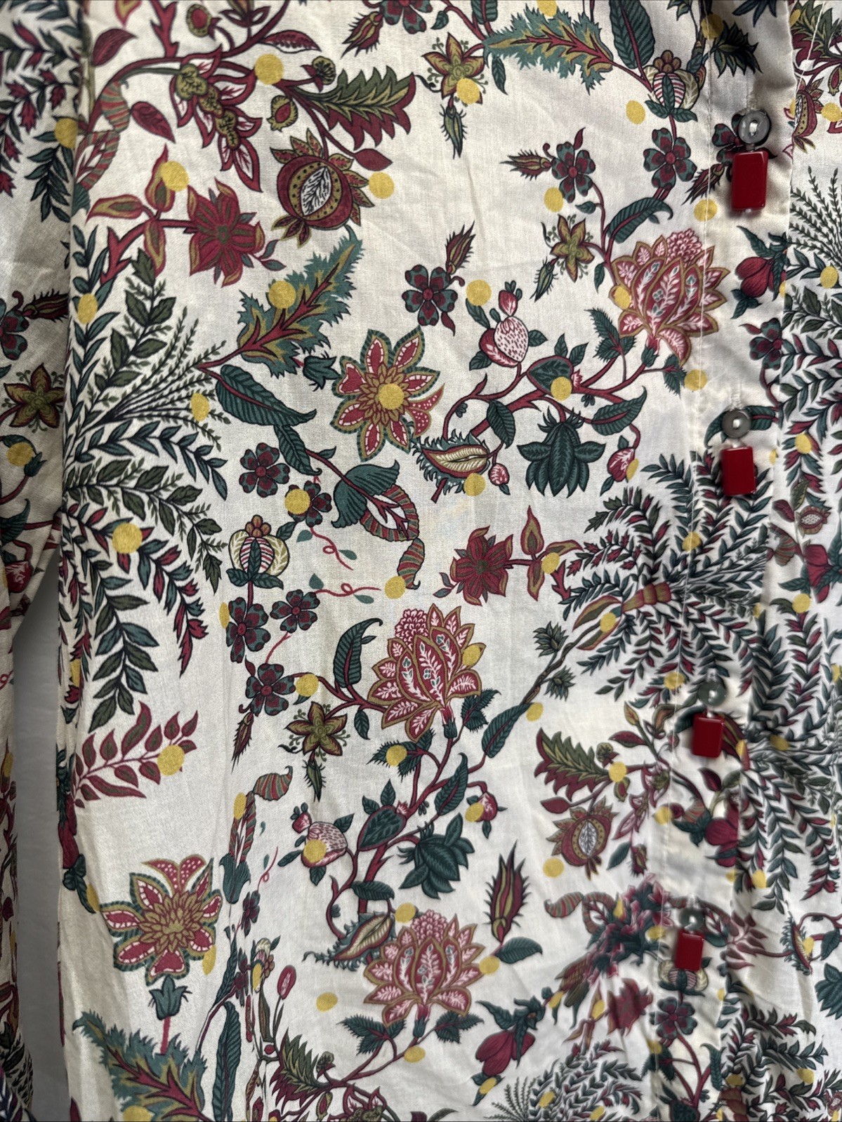 NWT Sapphire Daily Sz Medium Embellished 100% Cotton Artsy Boho Whimsical India