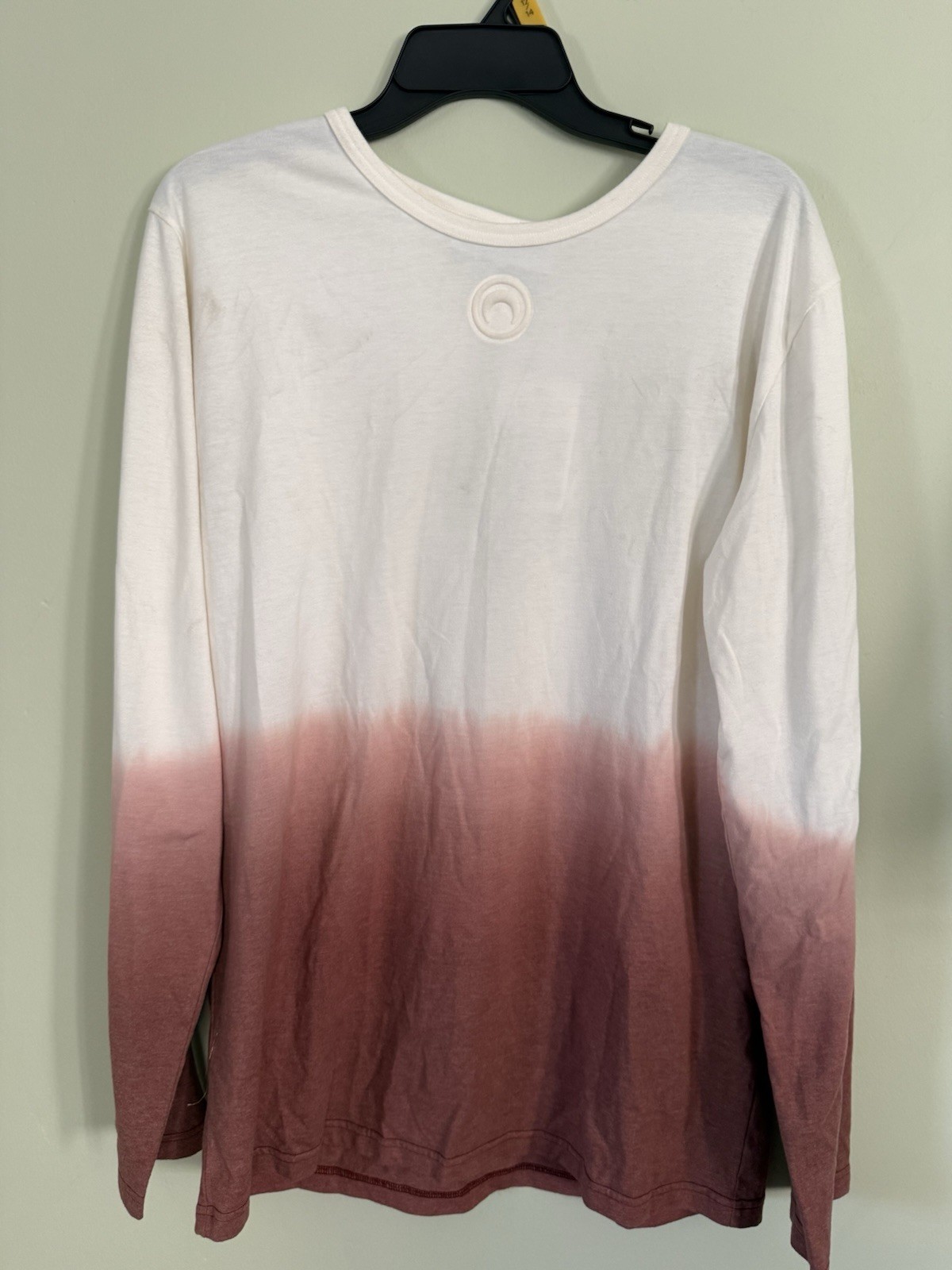 Marine Serre Dip Dye Long Sleeve T-Shirt White Pink Women’s T054FW20W1