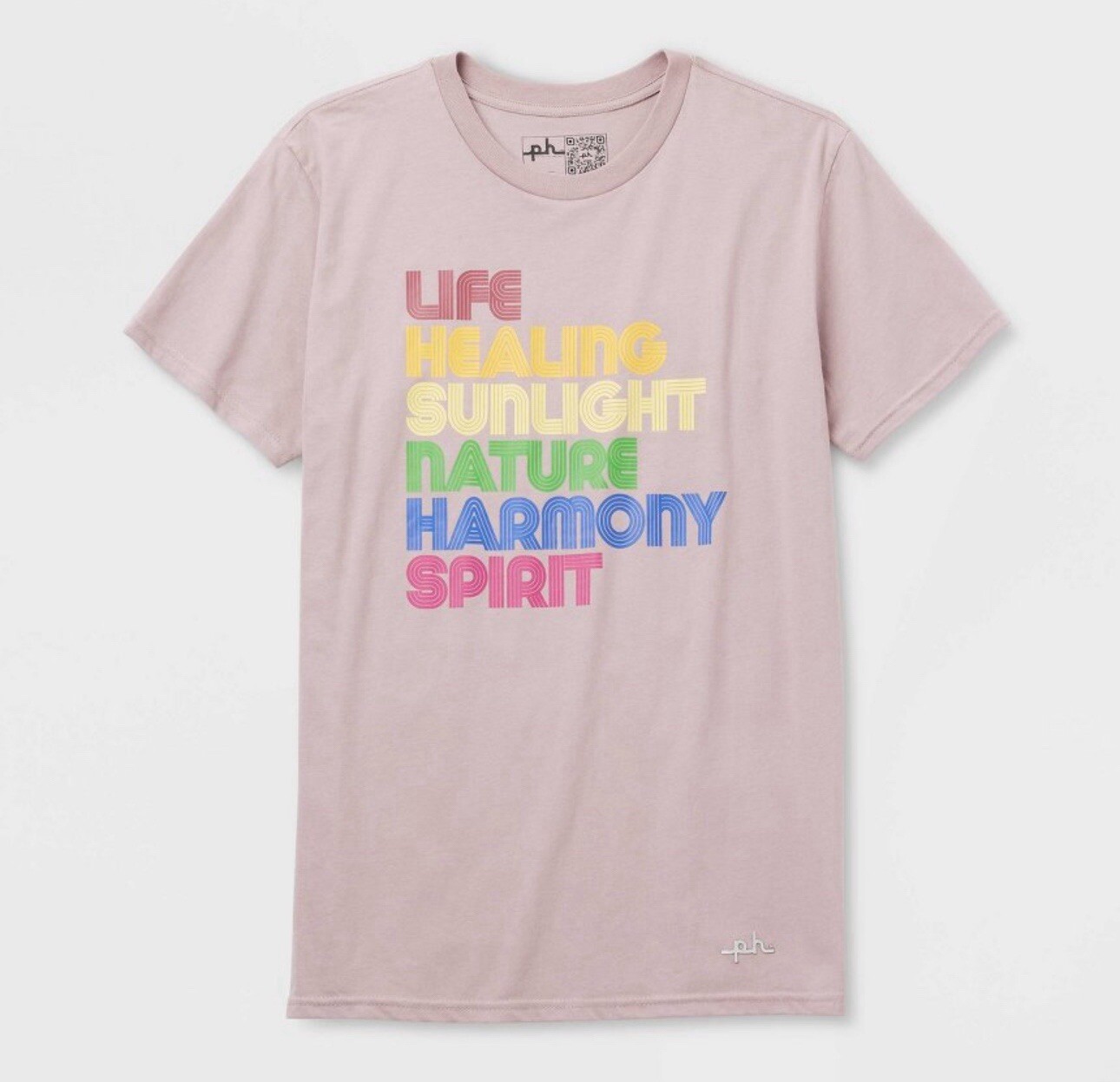Pride Adult The PHLUID Project Short Sleeve Rainbow Meaning T-Shirt – Pink 2X