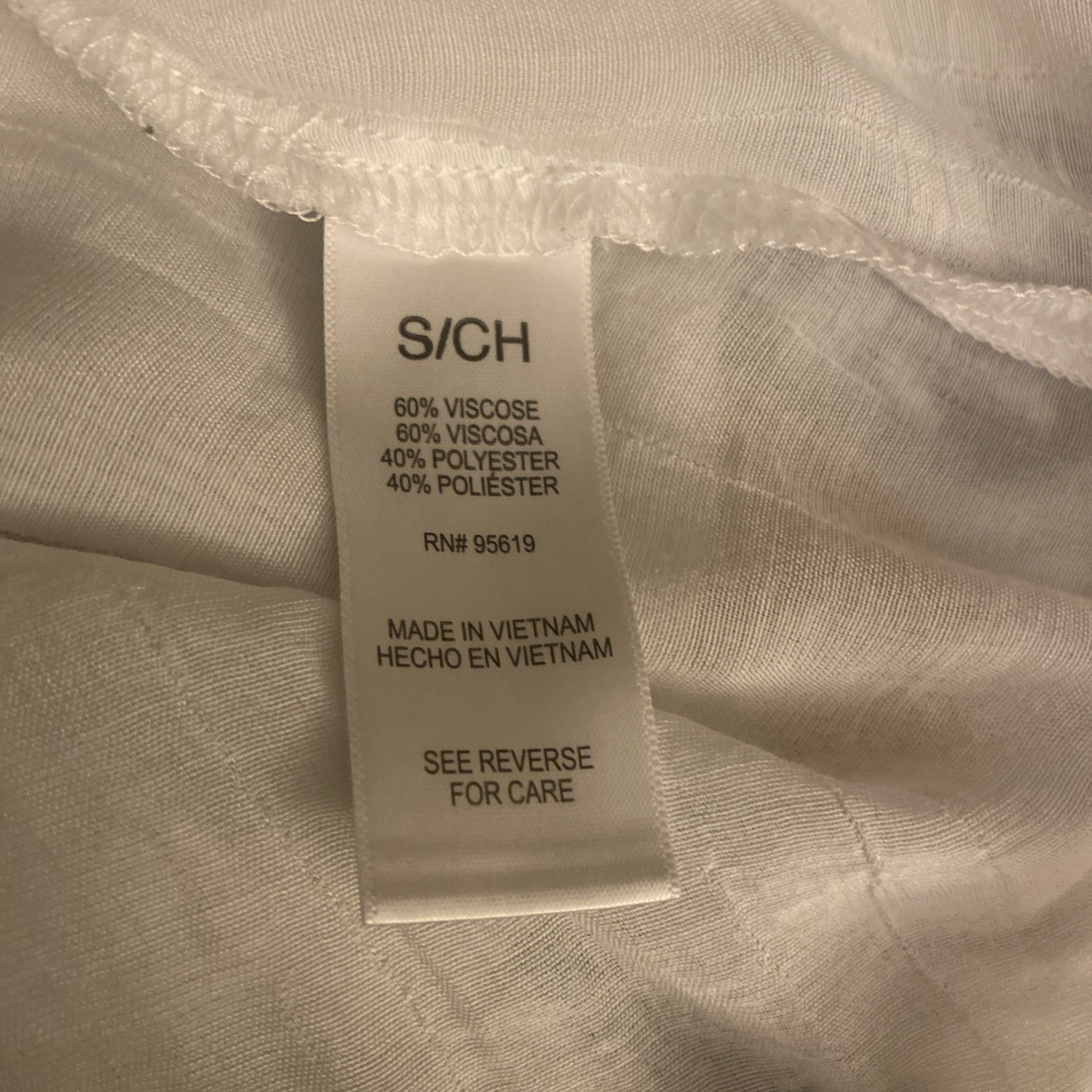 Cristina B White Tank Blouse Size S