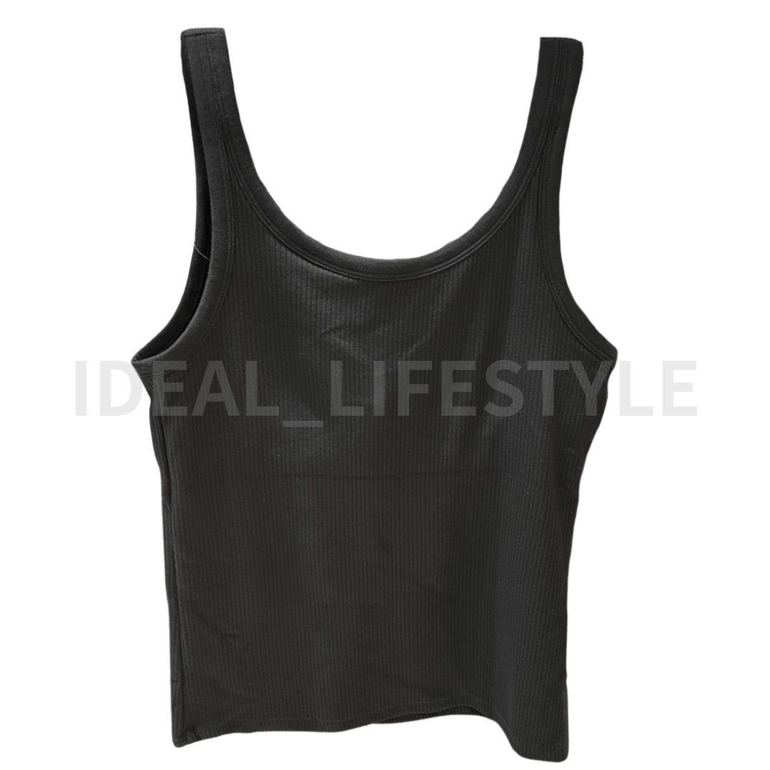 UNIQLO AIRism Cotton Bra Sleeveless Top S-4XL with Cups Tank Women 473993 NWT
