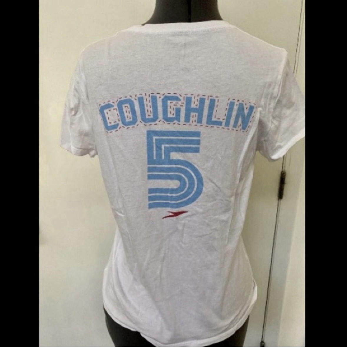RARE 2012 LONDON SUMMER OLYMPICS SPEEDO TSHIRT NATALIE COUGHLIN TEAM USA M EUC