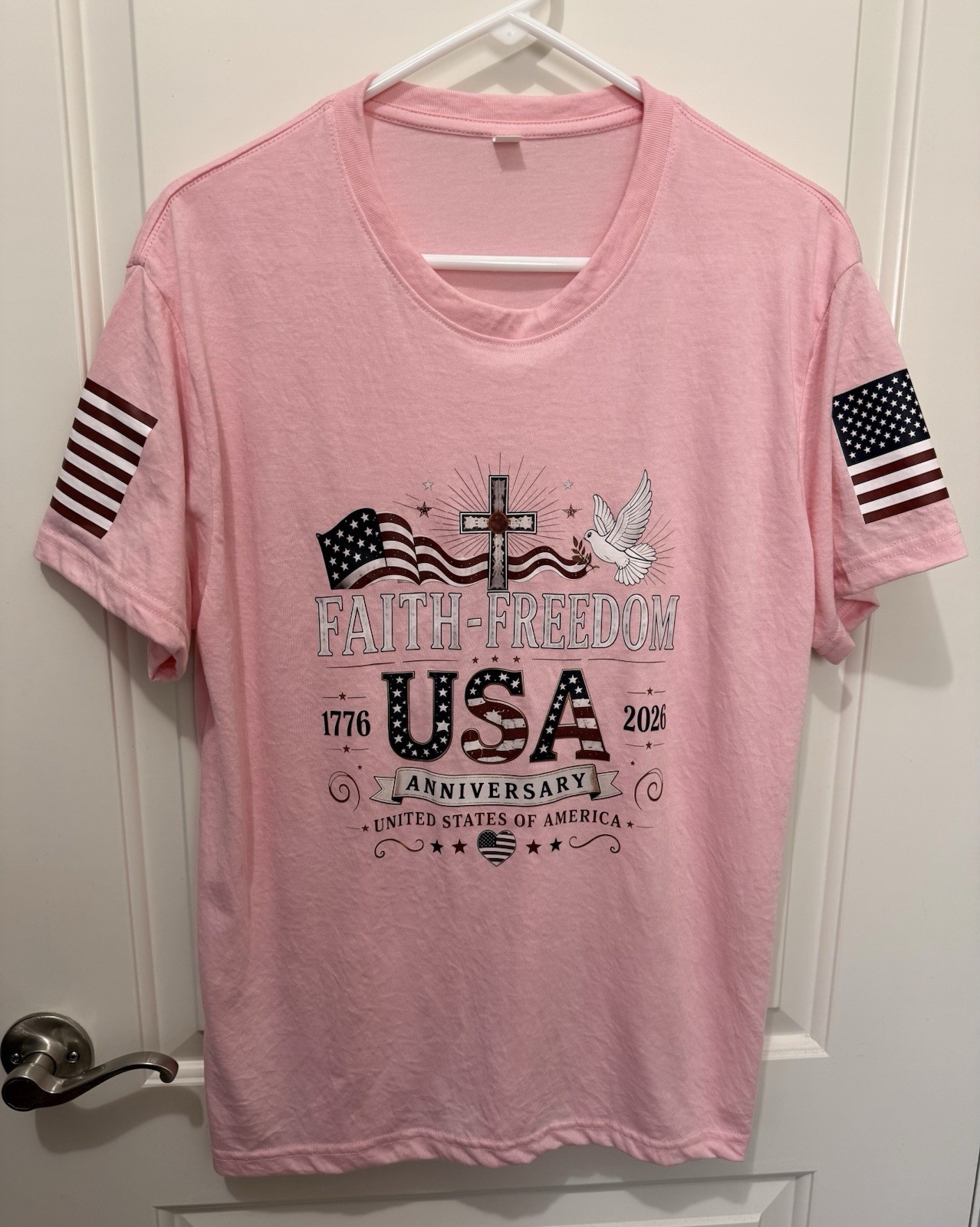 Christian Patriotic Faith Freedom T- Shirt 250th Anniversary NEW Unisex